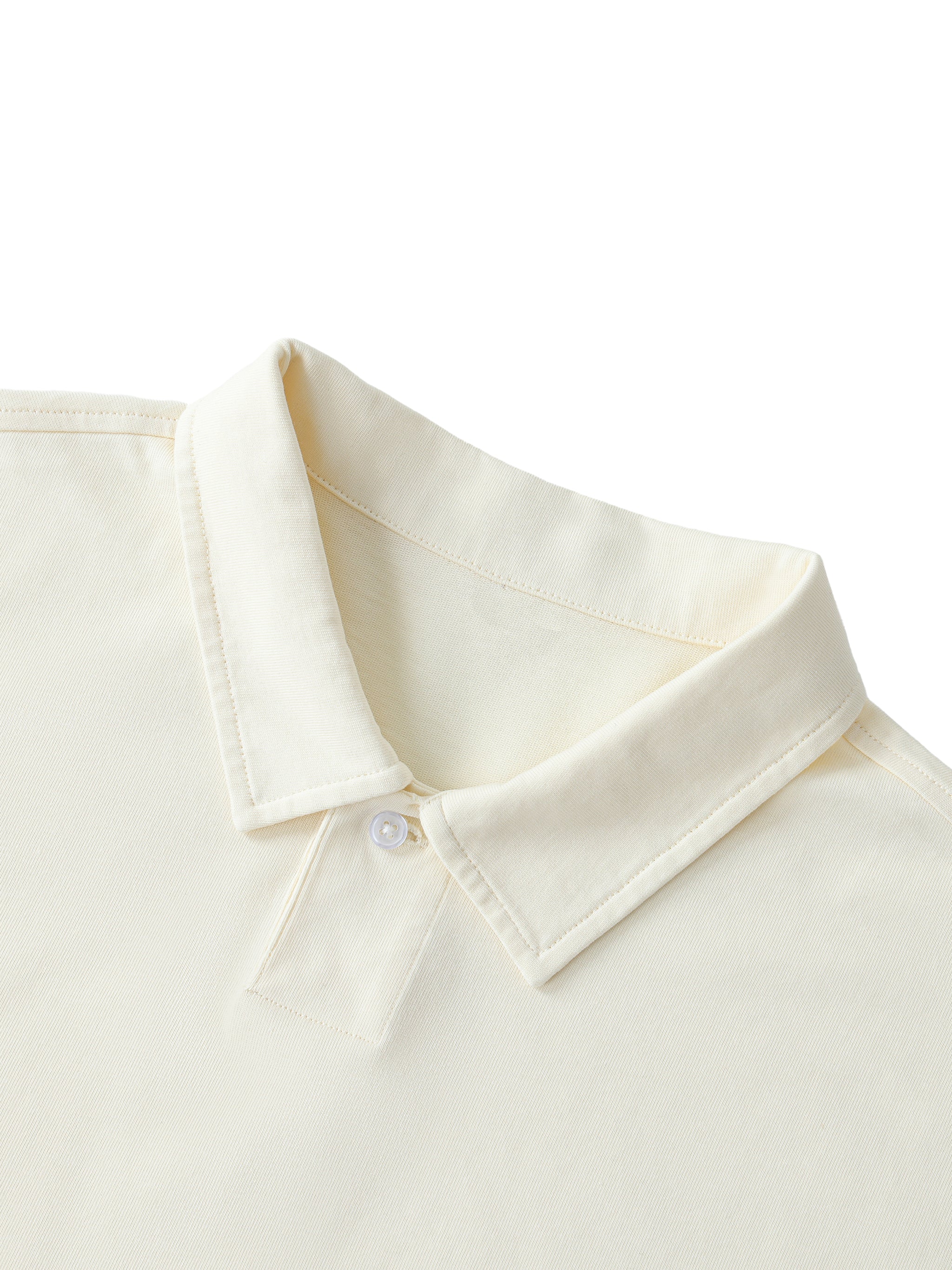 Loose Cotton Short-Sleeve Polo Shirt