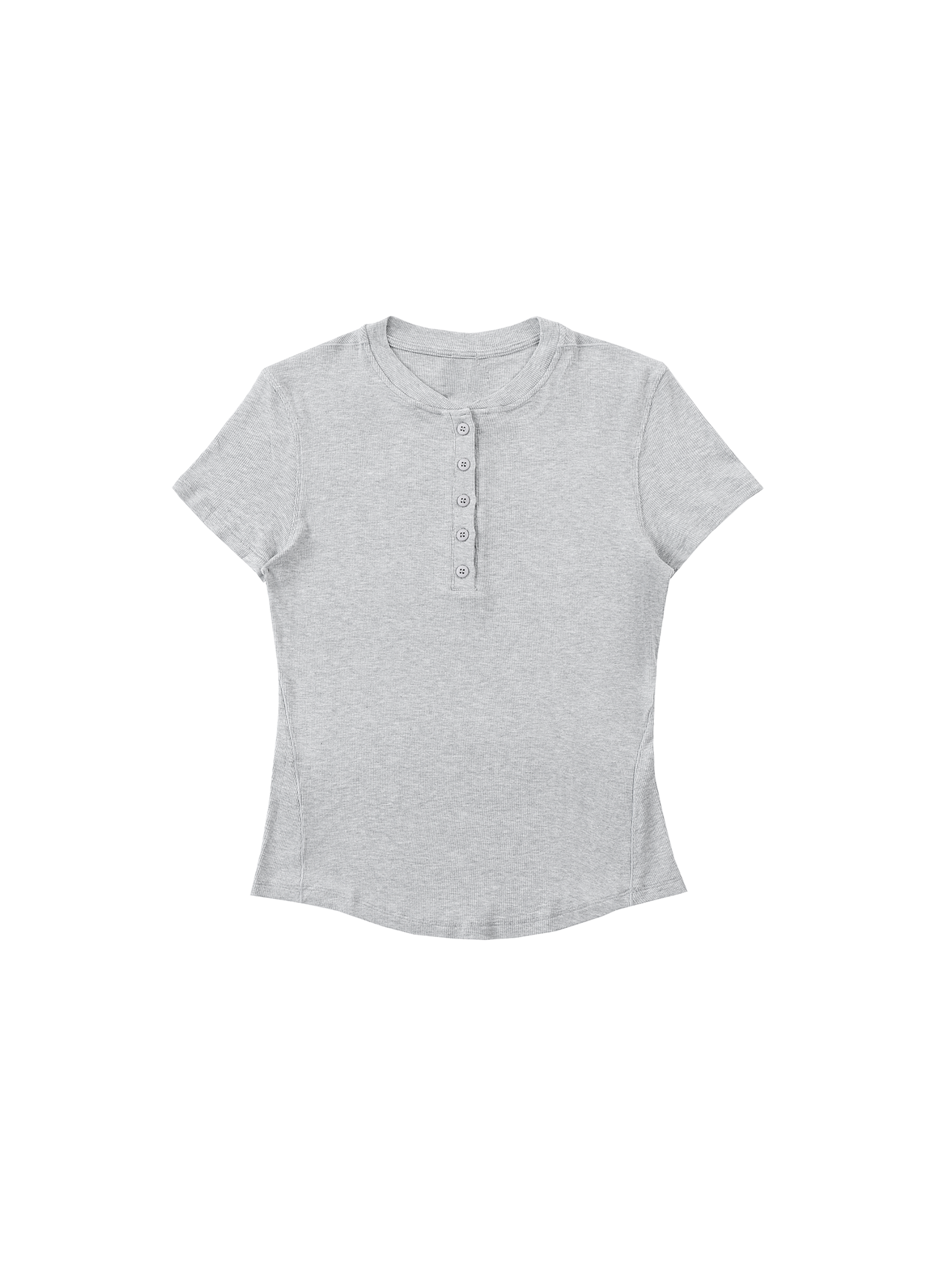 Modal Bodycon Henley Shirt