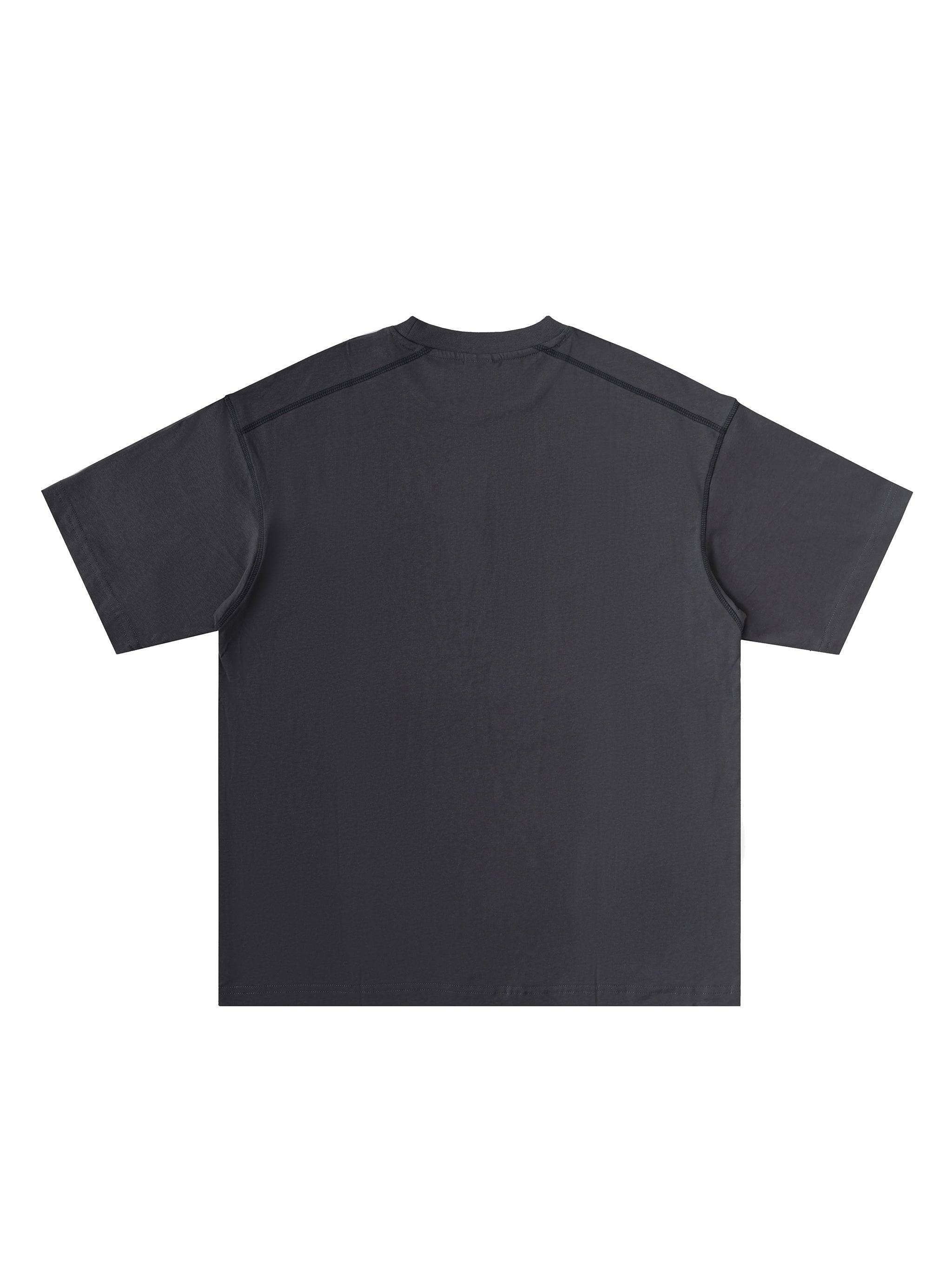 Oversized Contrast-Stitched Cotton Tee