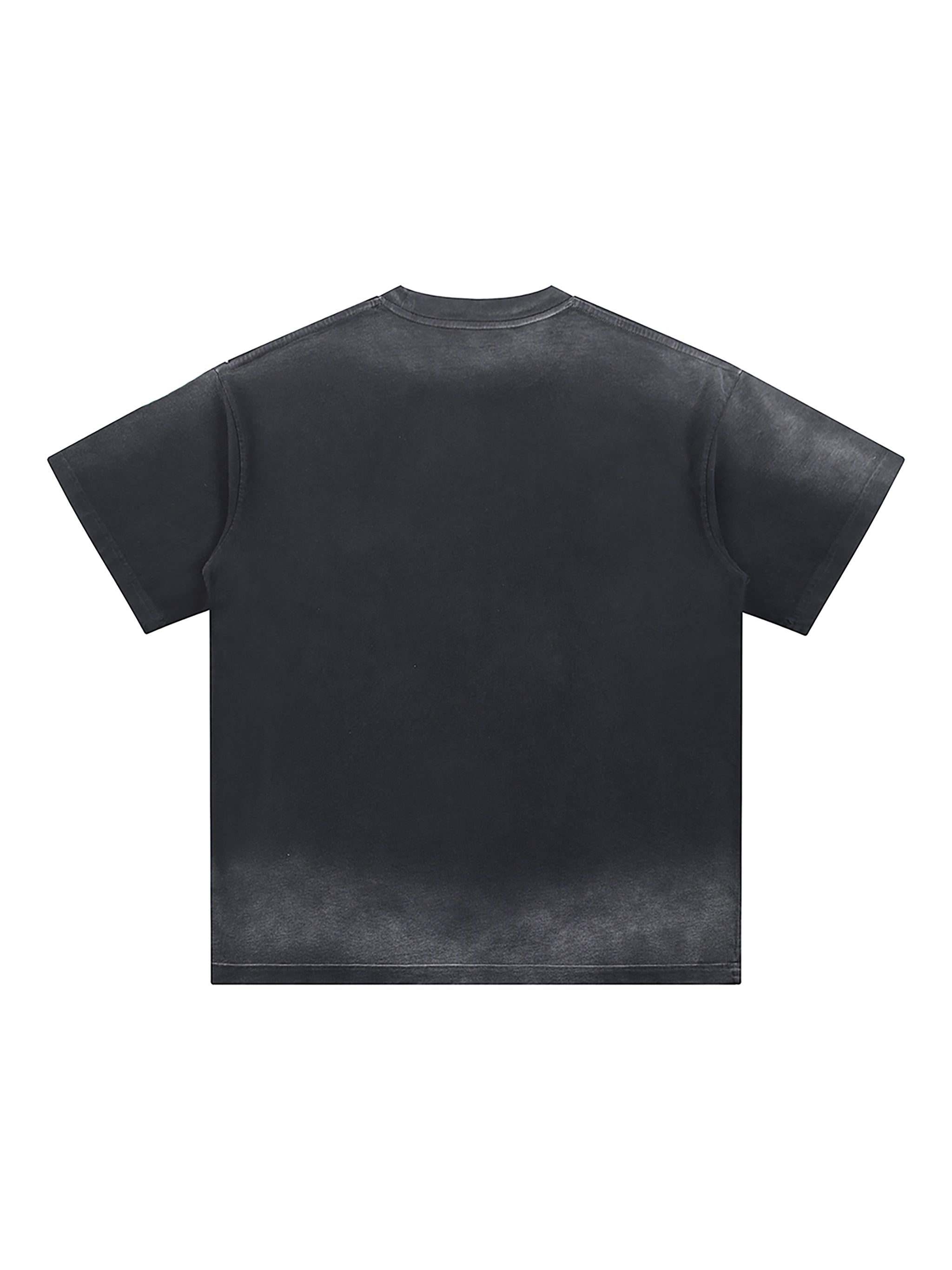 Petite Crew Neck Sunfade Edge T-Shirt