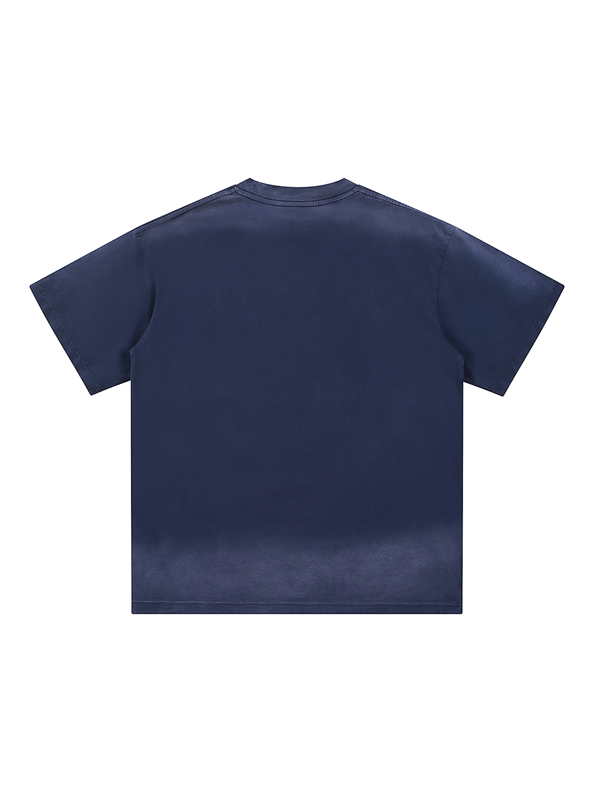 Petite Crew Neck Sunfade Edge T-Shirt