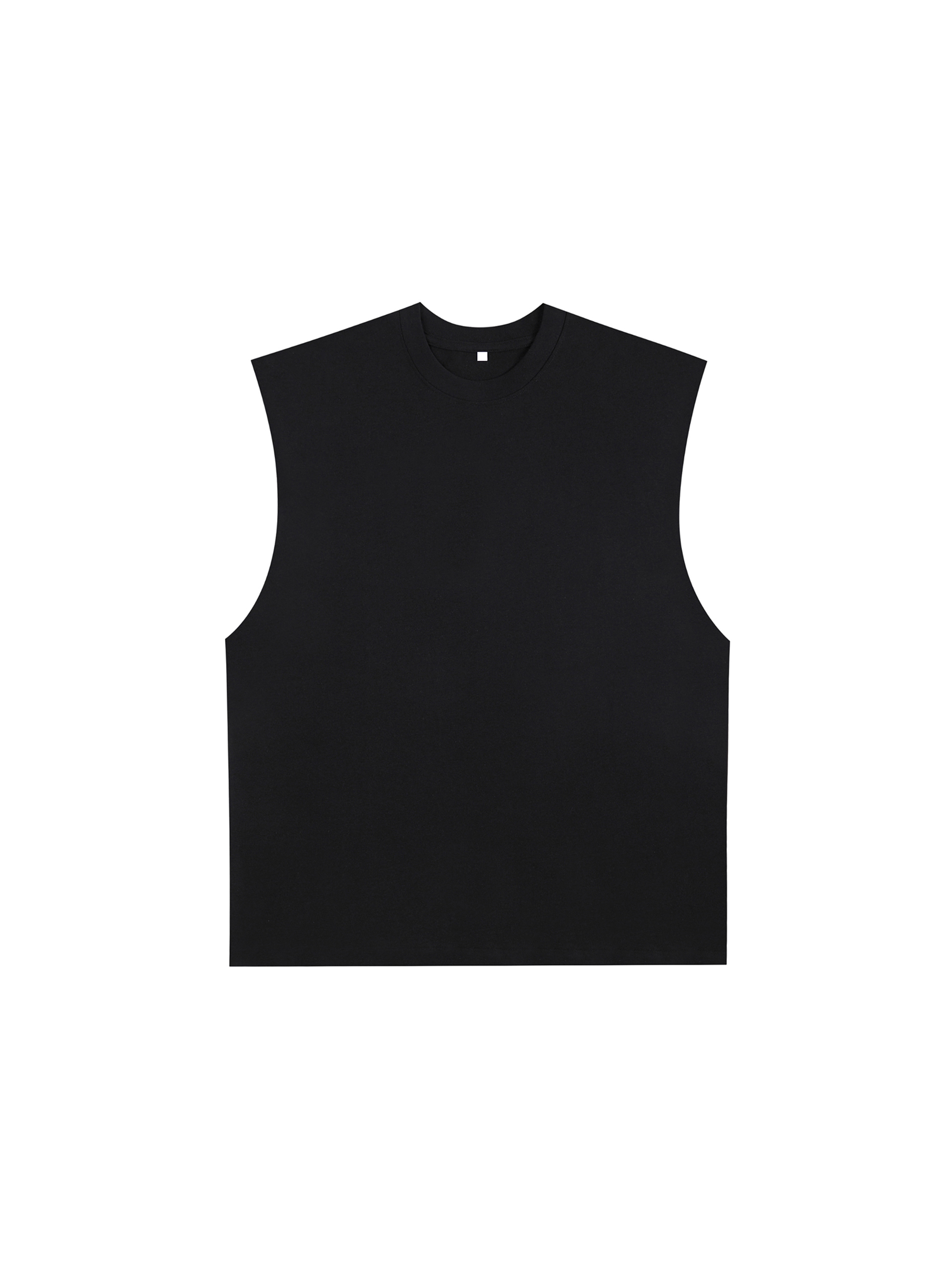 Raw Edge Cotton Tank Top