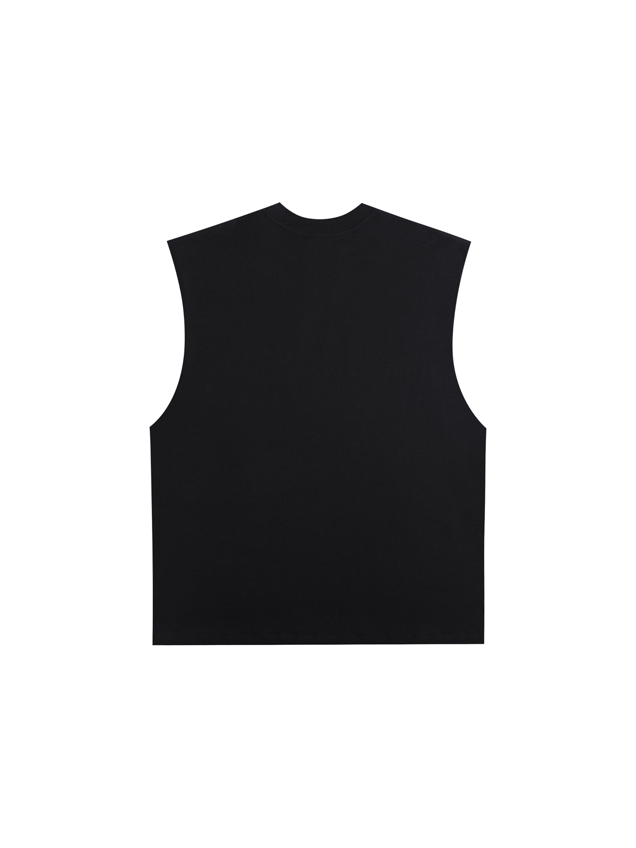 Raw Edge Cotton Tank Top
