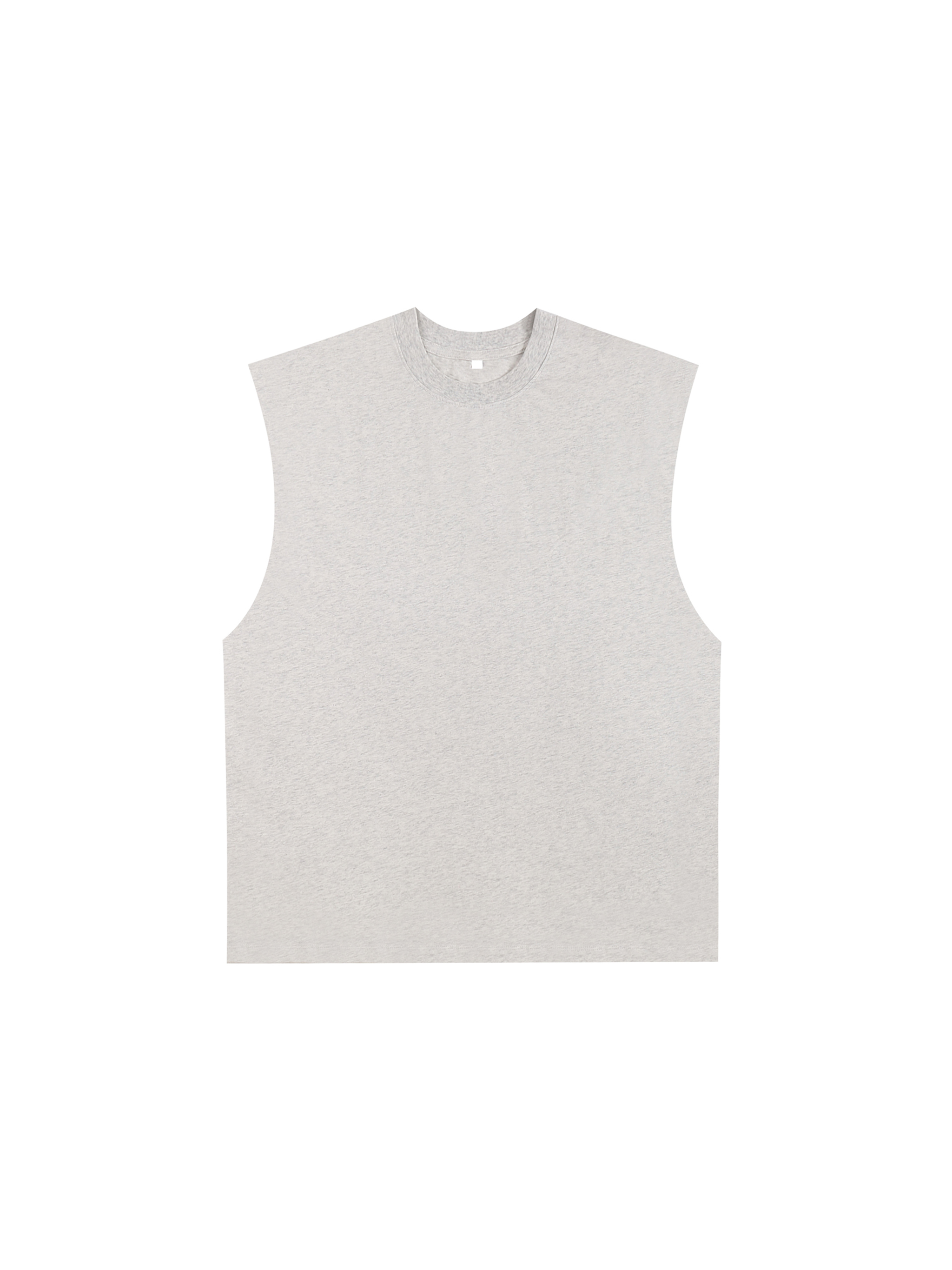 Raw Edge Cotton Tank Top