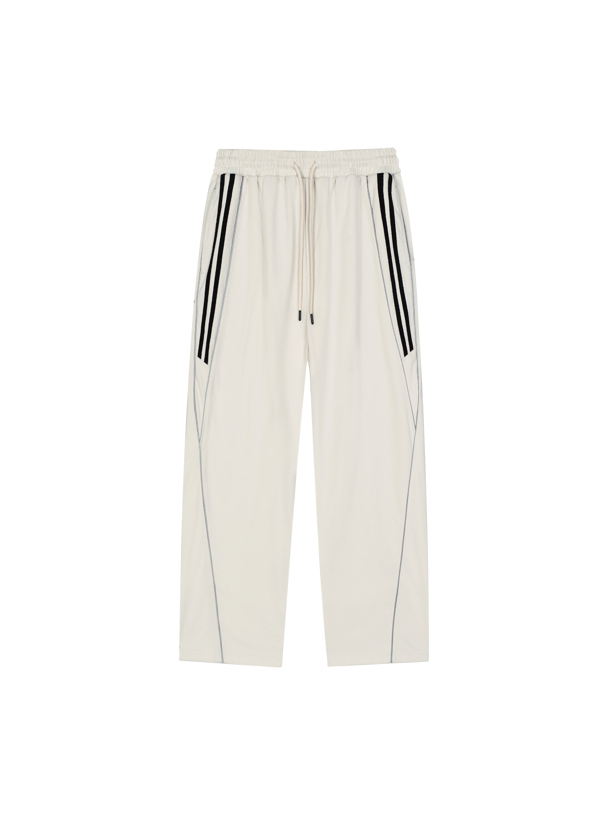 Reflection Striped Straight-Leg Sweatpants