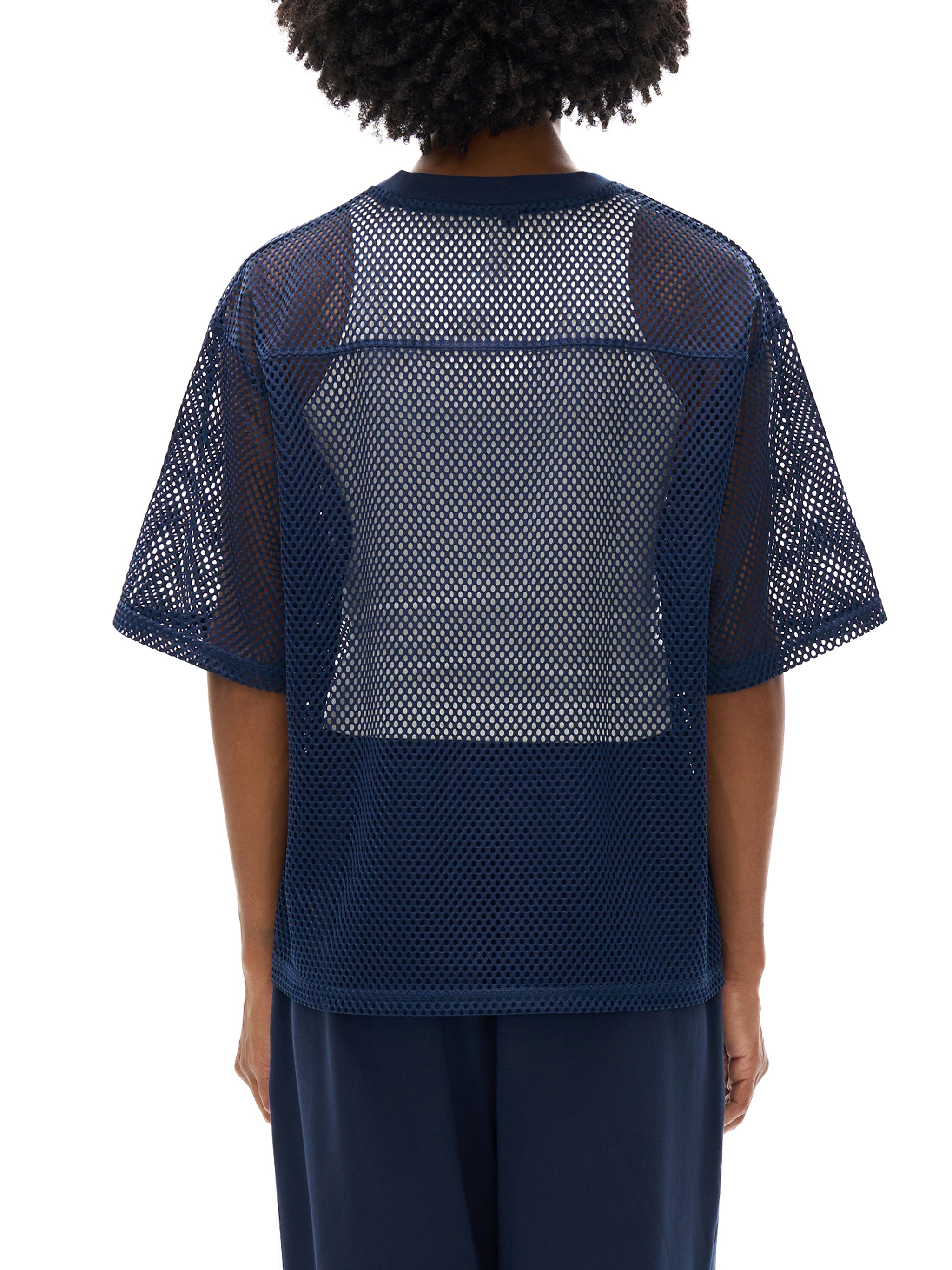See-through Boxy Net T-Shirt-W