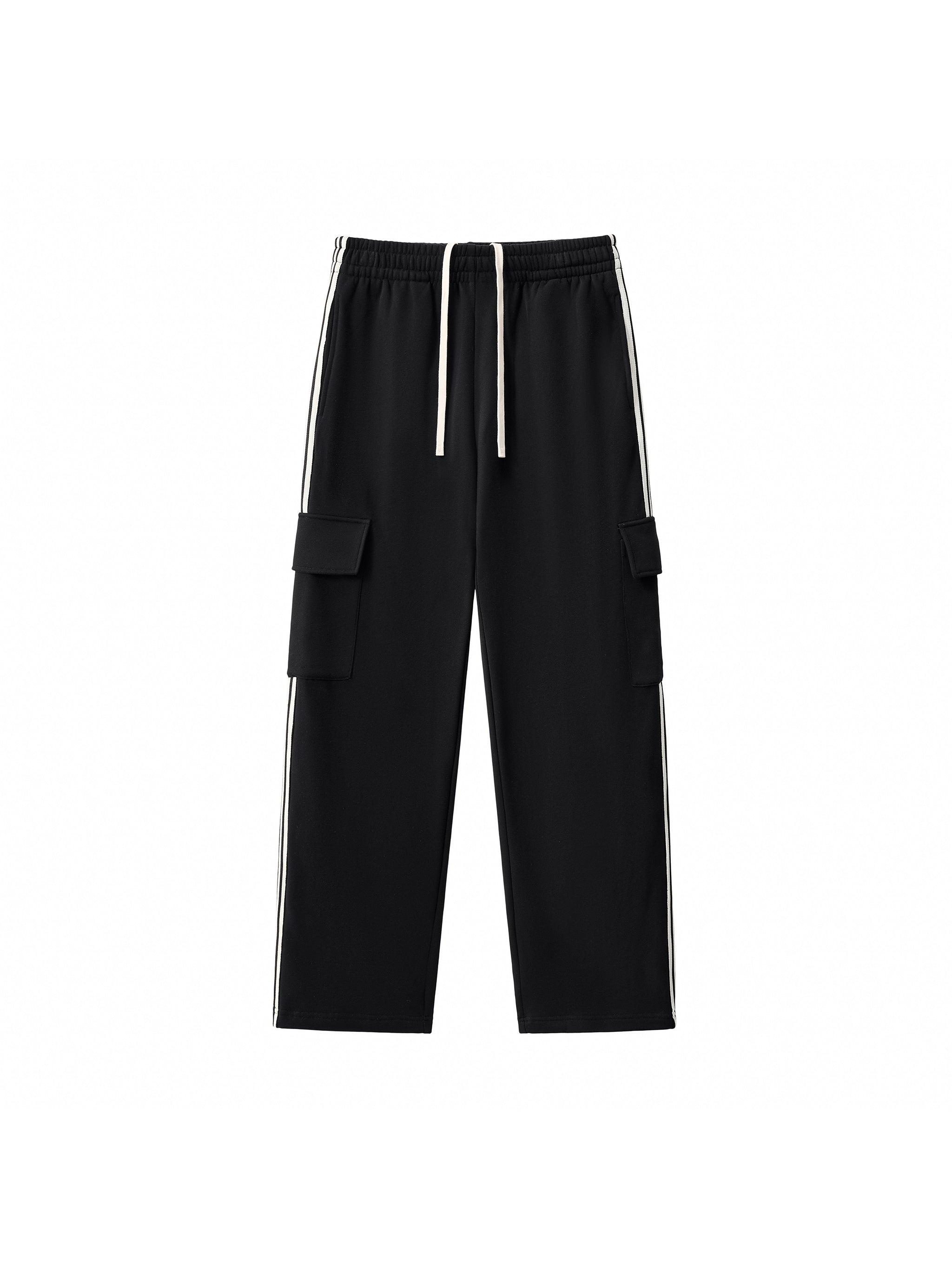 Side Stripe Straight-Leg Pants