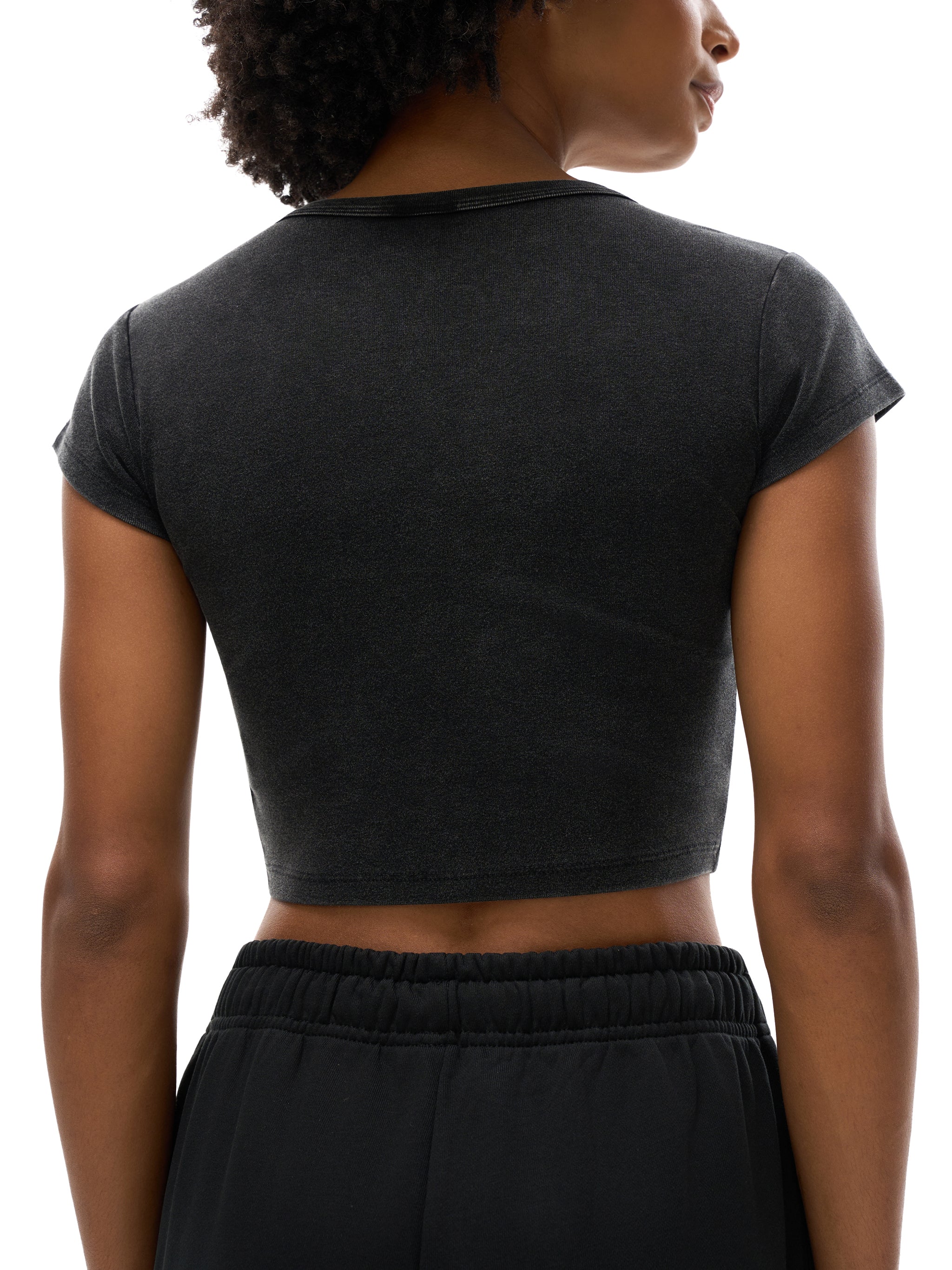 Snow Washed Crop Top