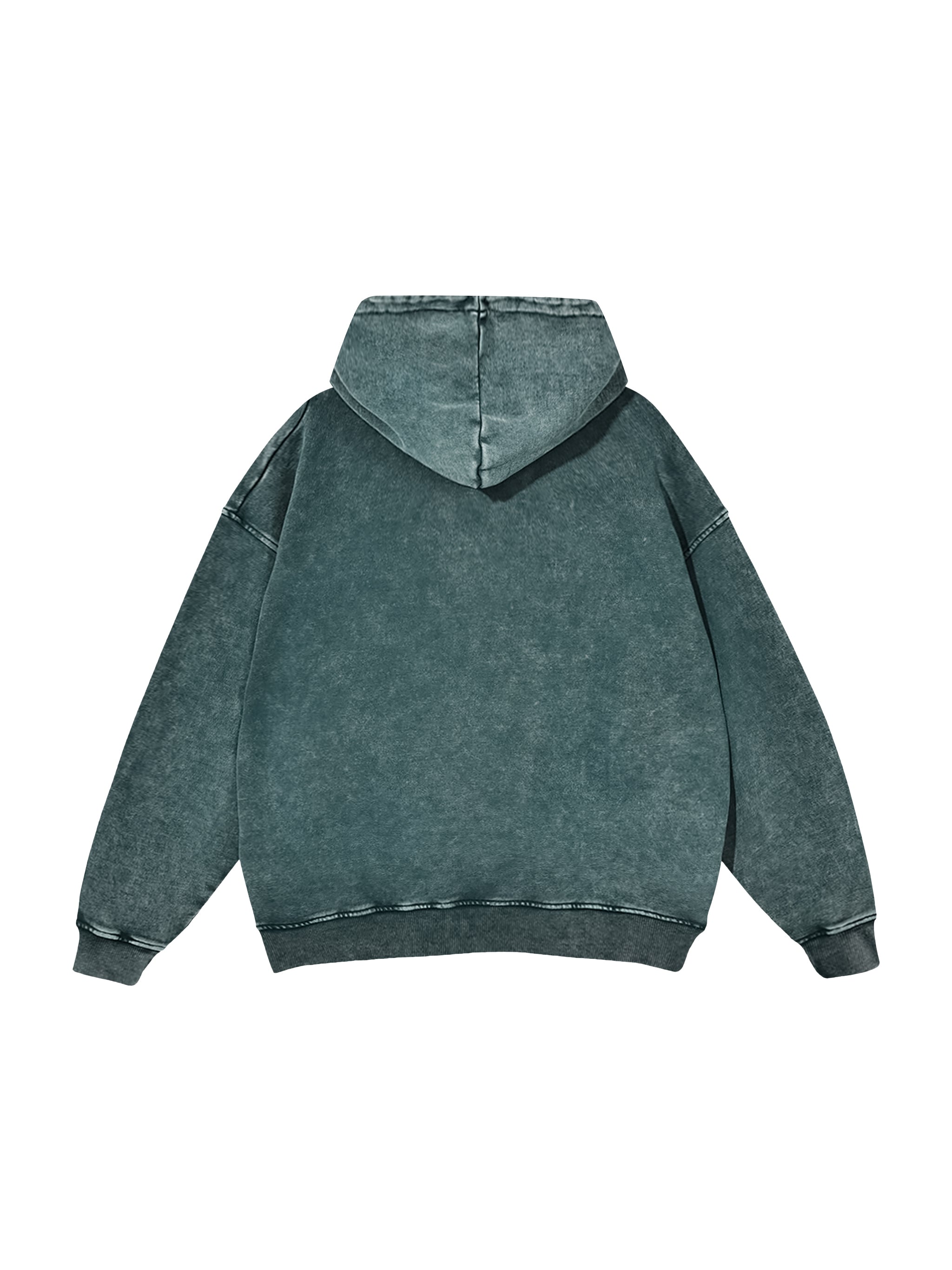 Snow Washed Loose Cotton Hoodie