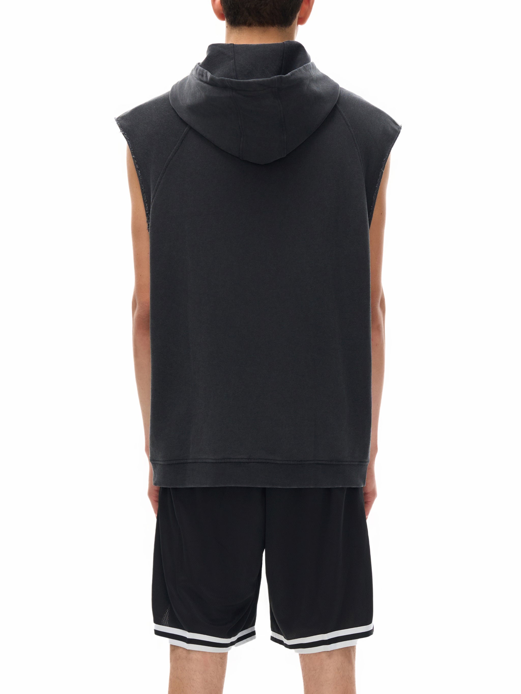 Snow Washed Sleeveless Hoodie