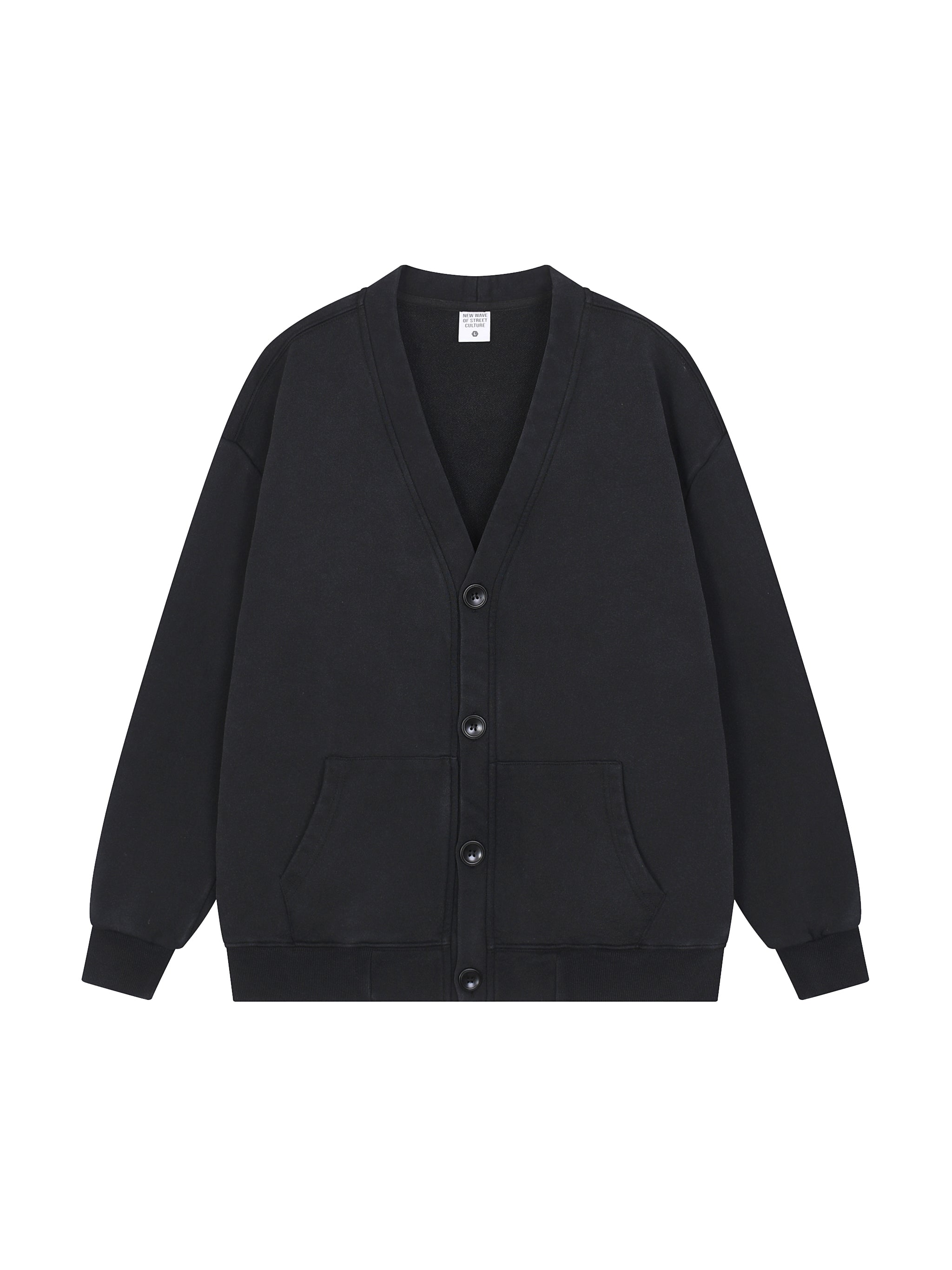 Snow Washed Sweat Cardigan