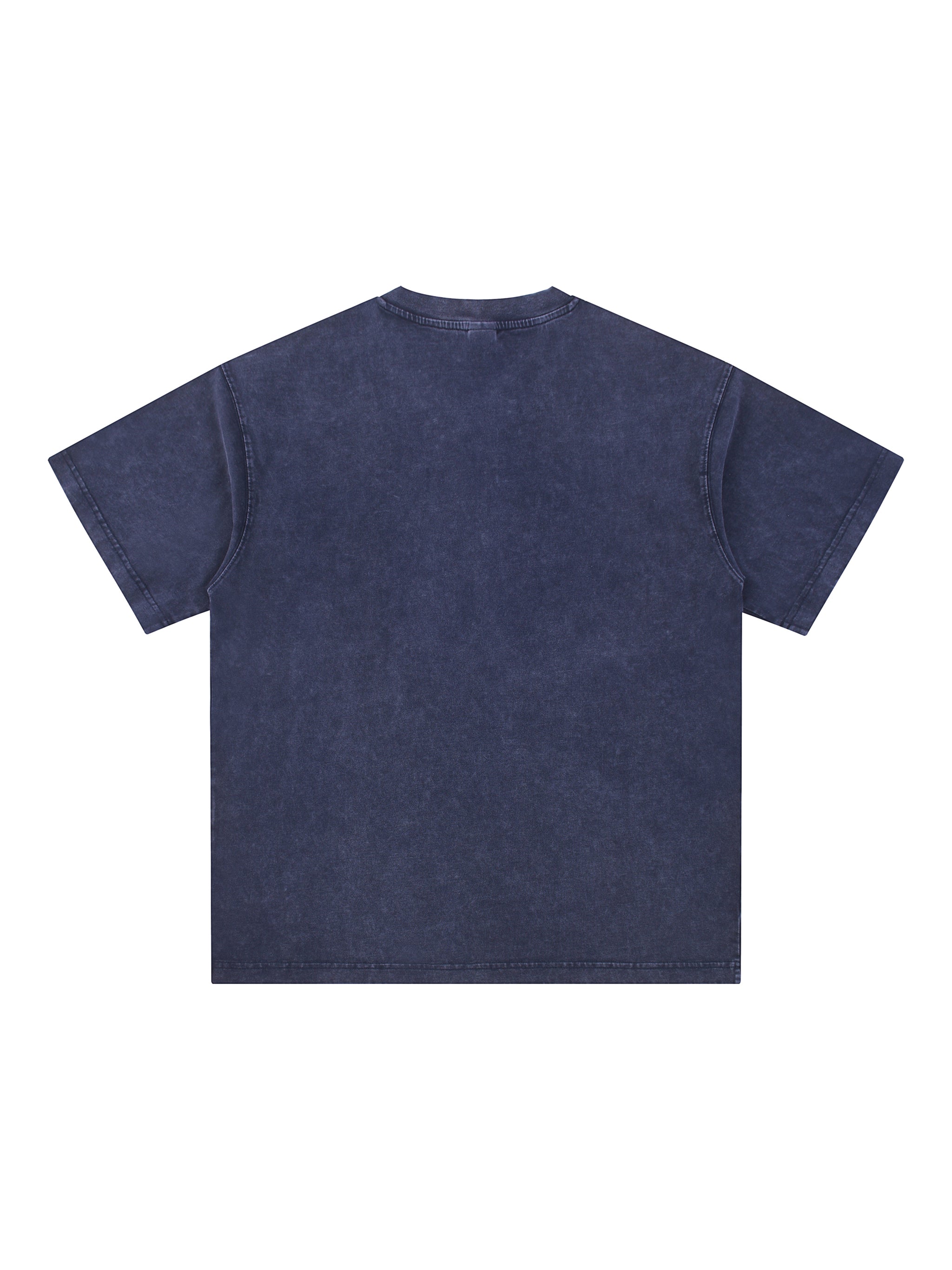 Snow Washed V-Neck Cotton T-Shirt