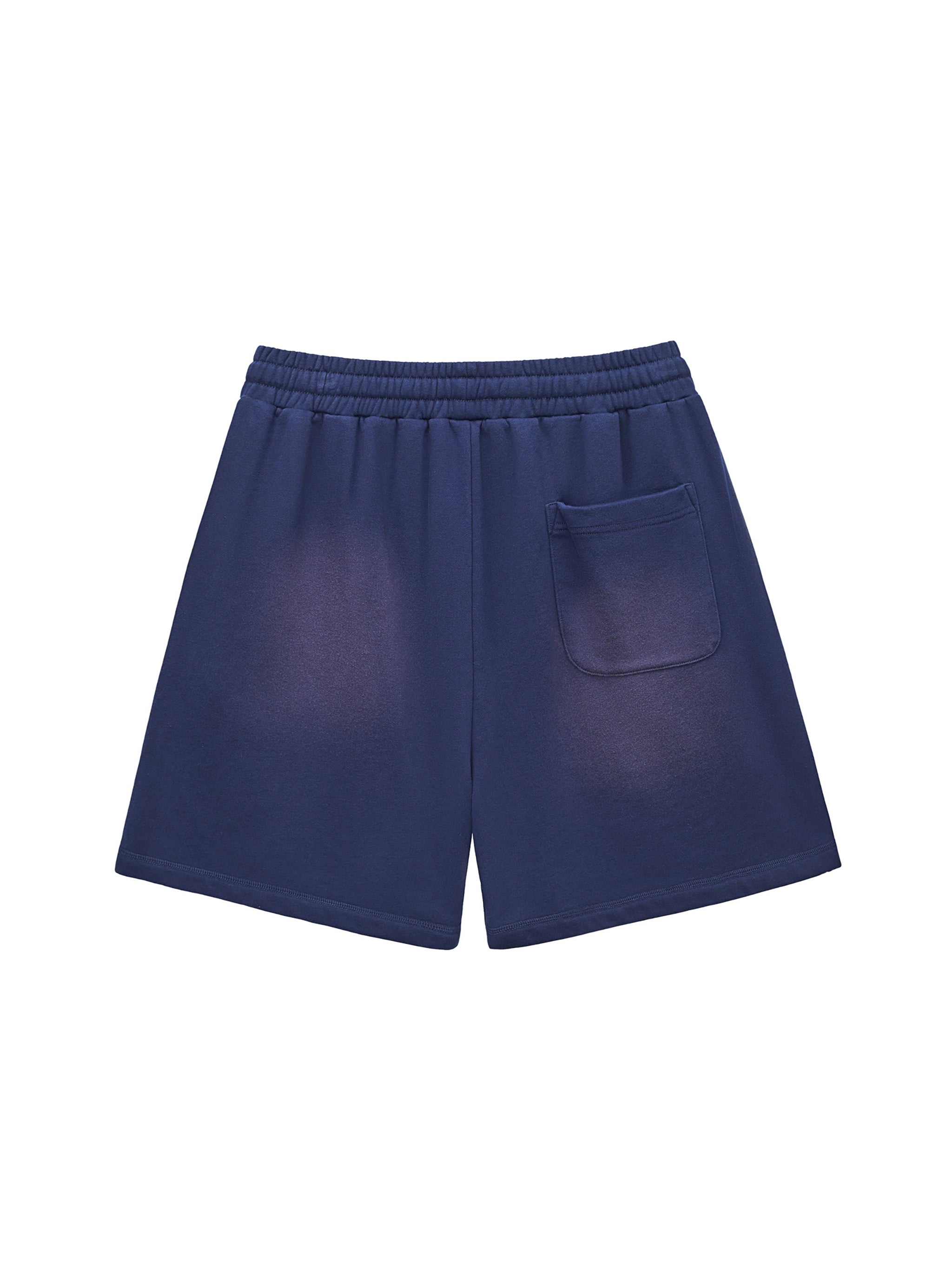 Sun Fade Raw Edge Cotton Shorts