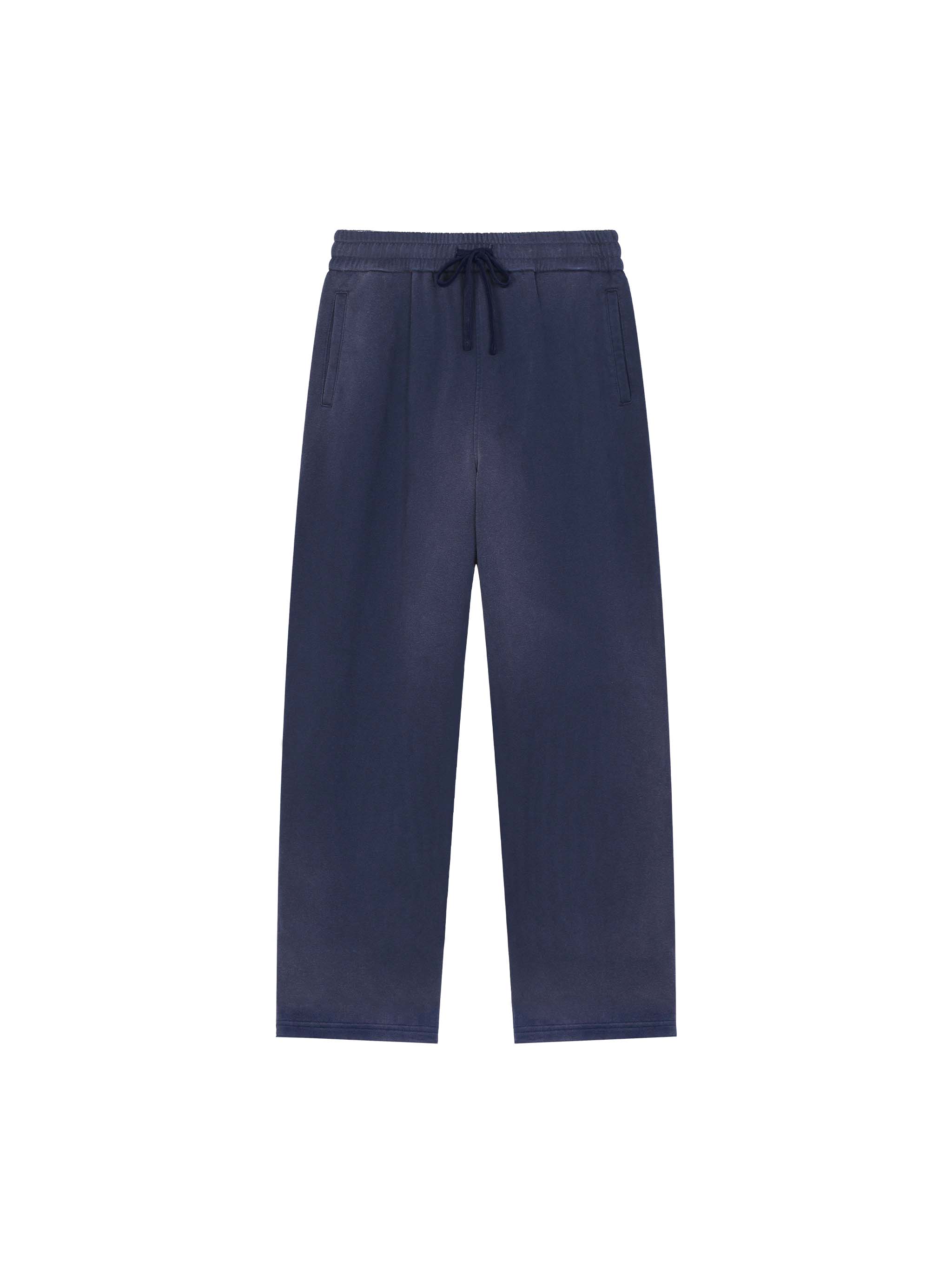 Sun Fade Raw Edge Straight-Leg Sweatpants