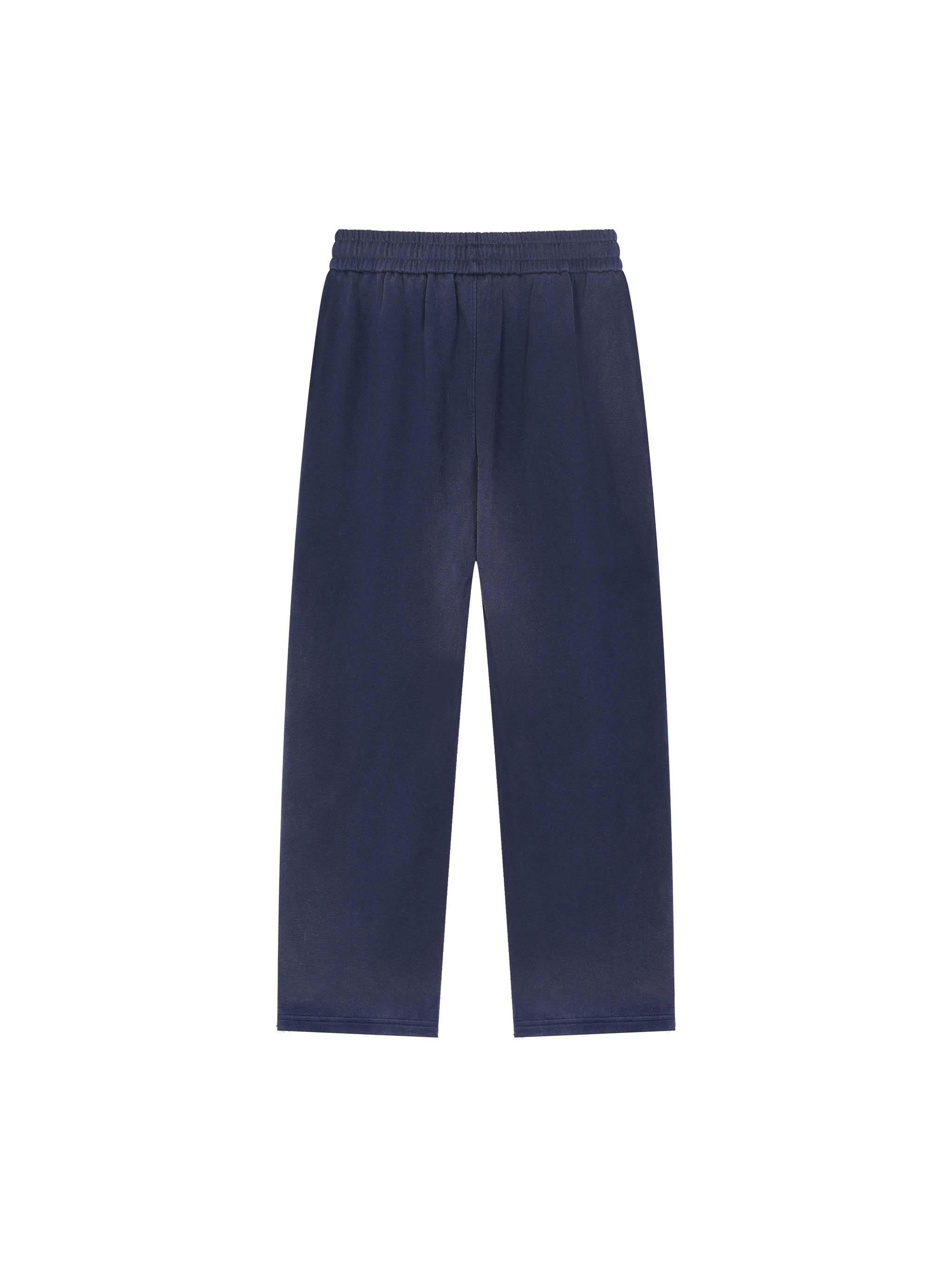 Sun Fade Raw Edge Straight-Leg Sweatpants