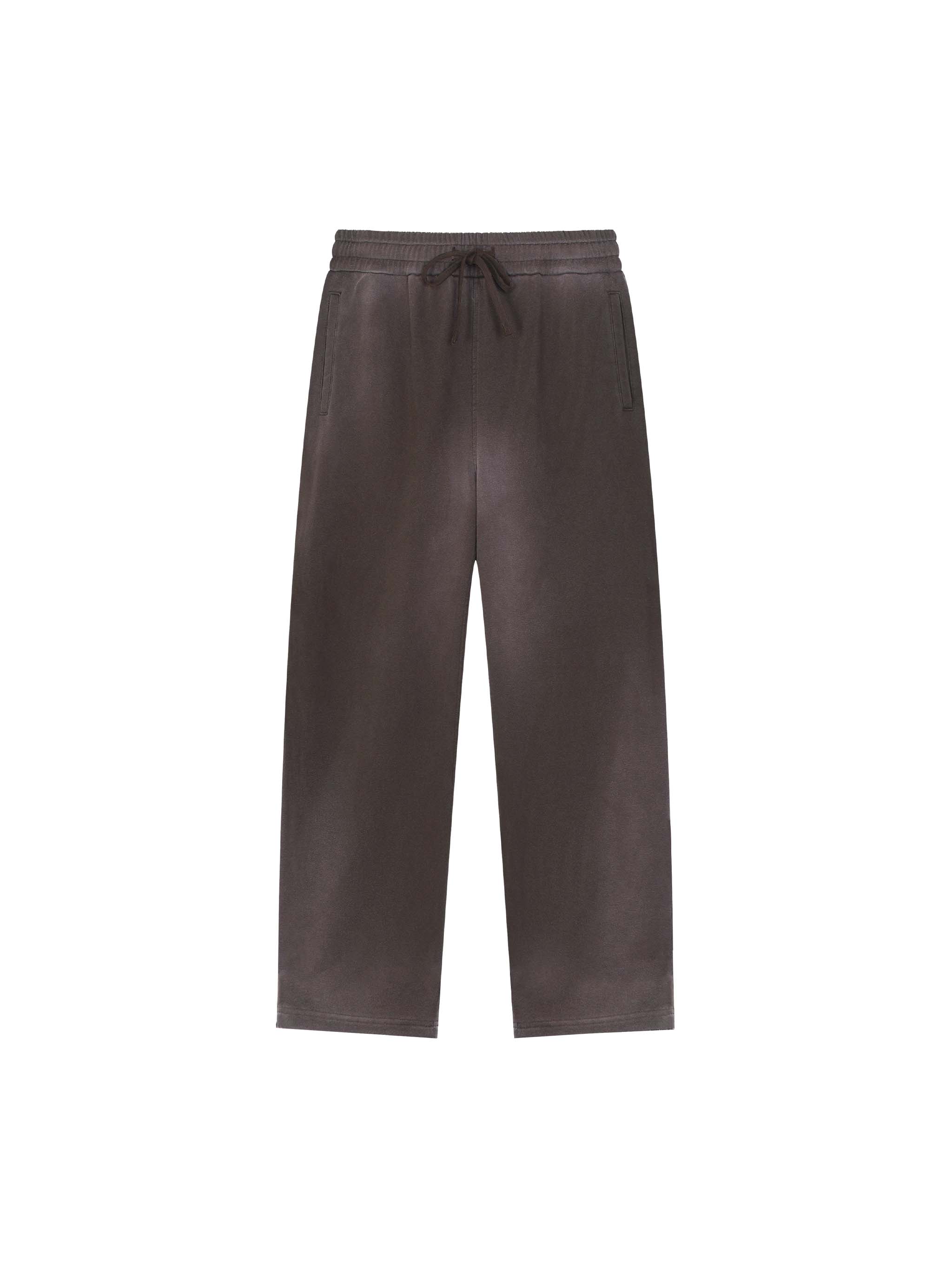 Sun Fade Raw Edge Straight-Leg Sweatpants
