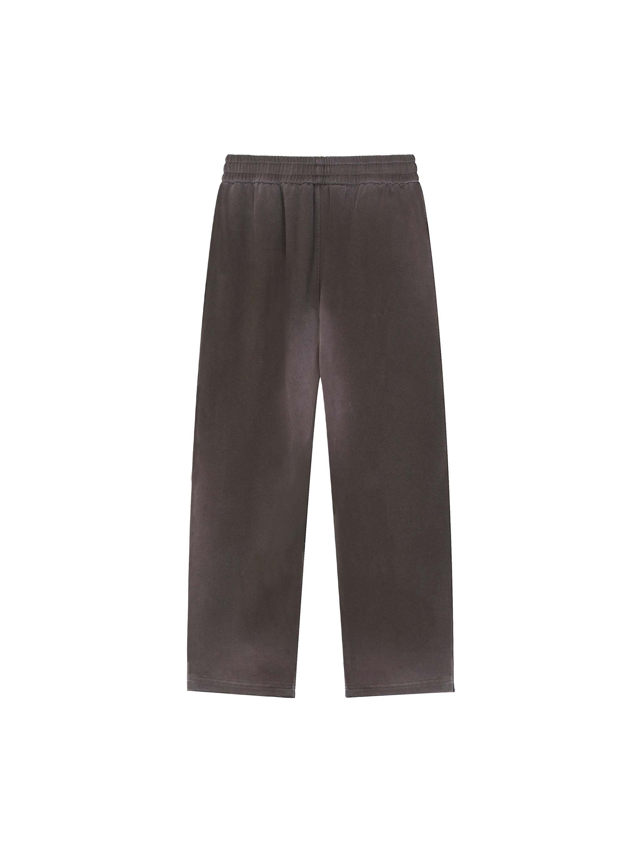Sun Fade Raw Edge Straight-Leg Sweatpants