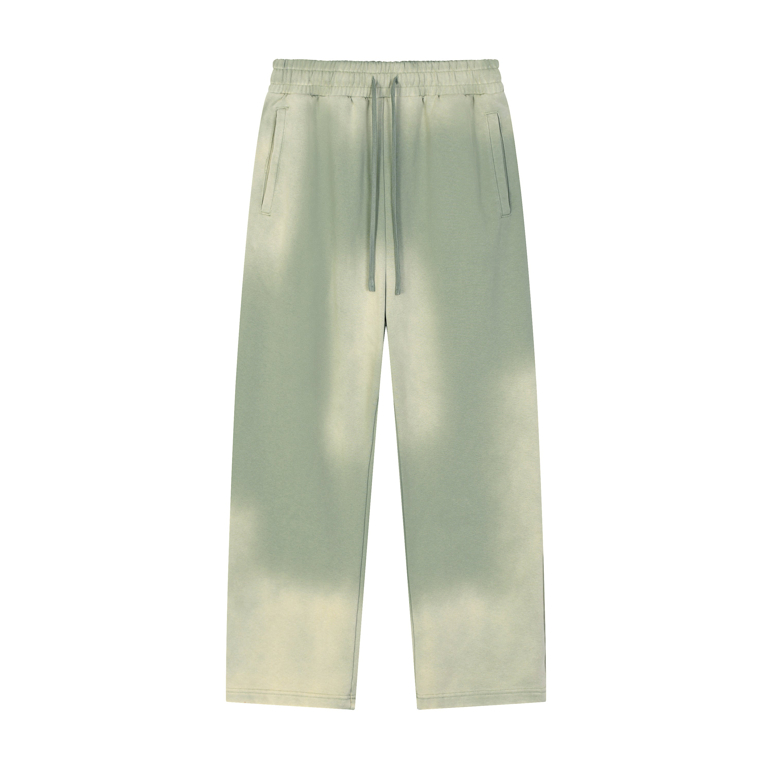 Sun Fade Raw Edge Straight-Leg Sweatpants