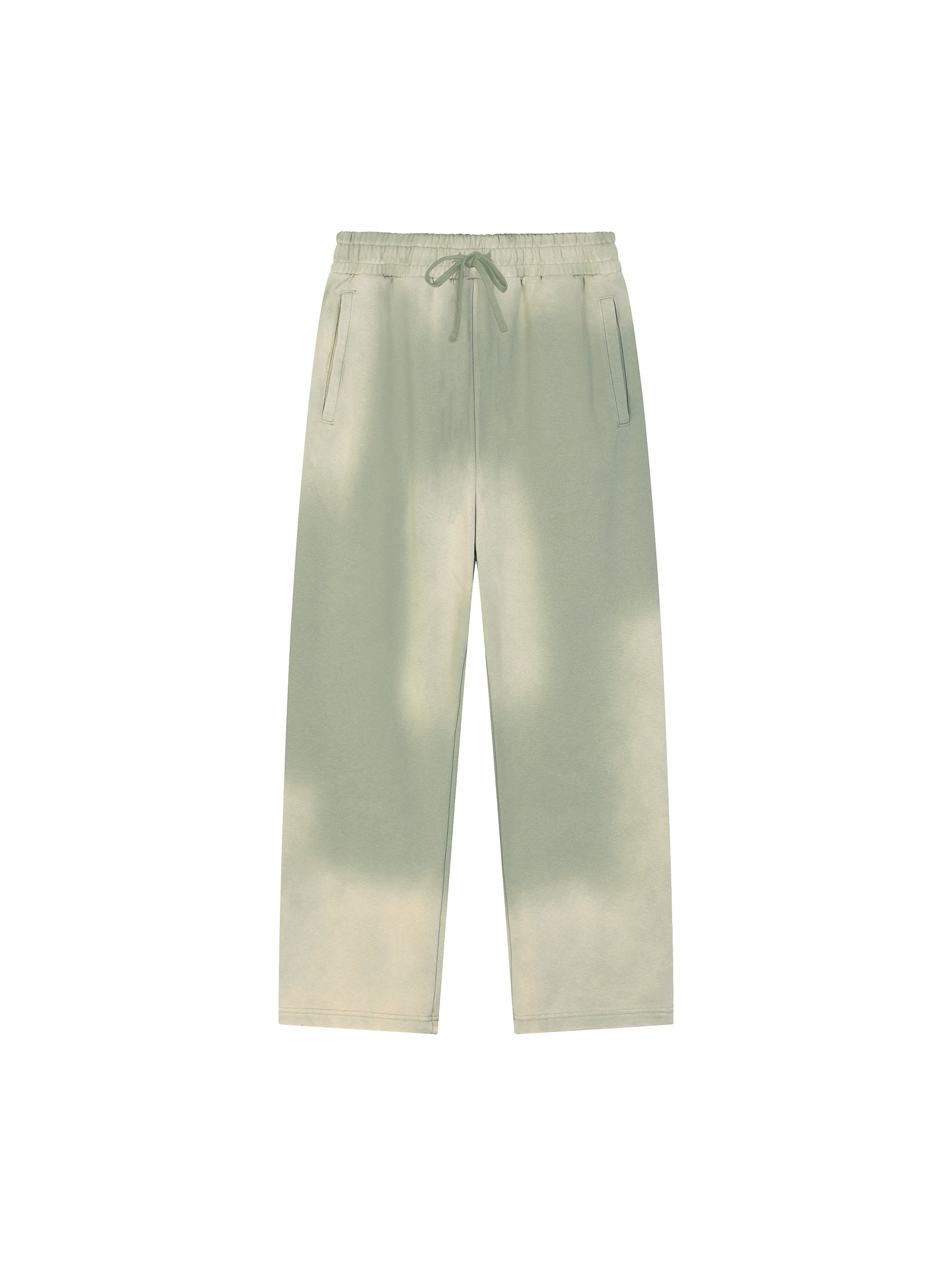 Sun Fade Raw Edge Straight-Leg Sweatpants