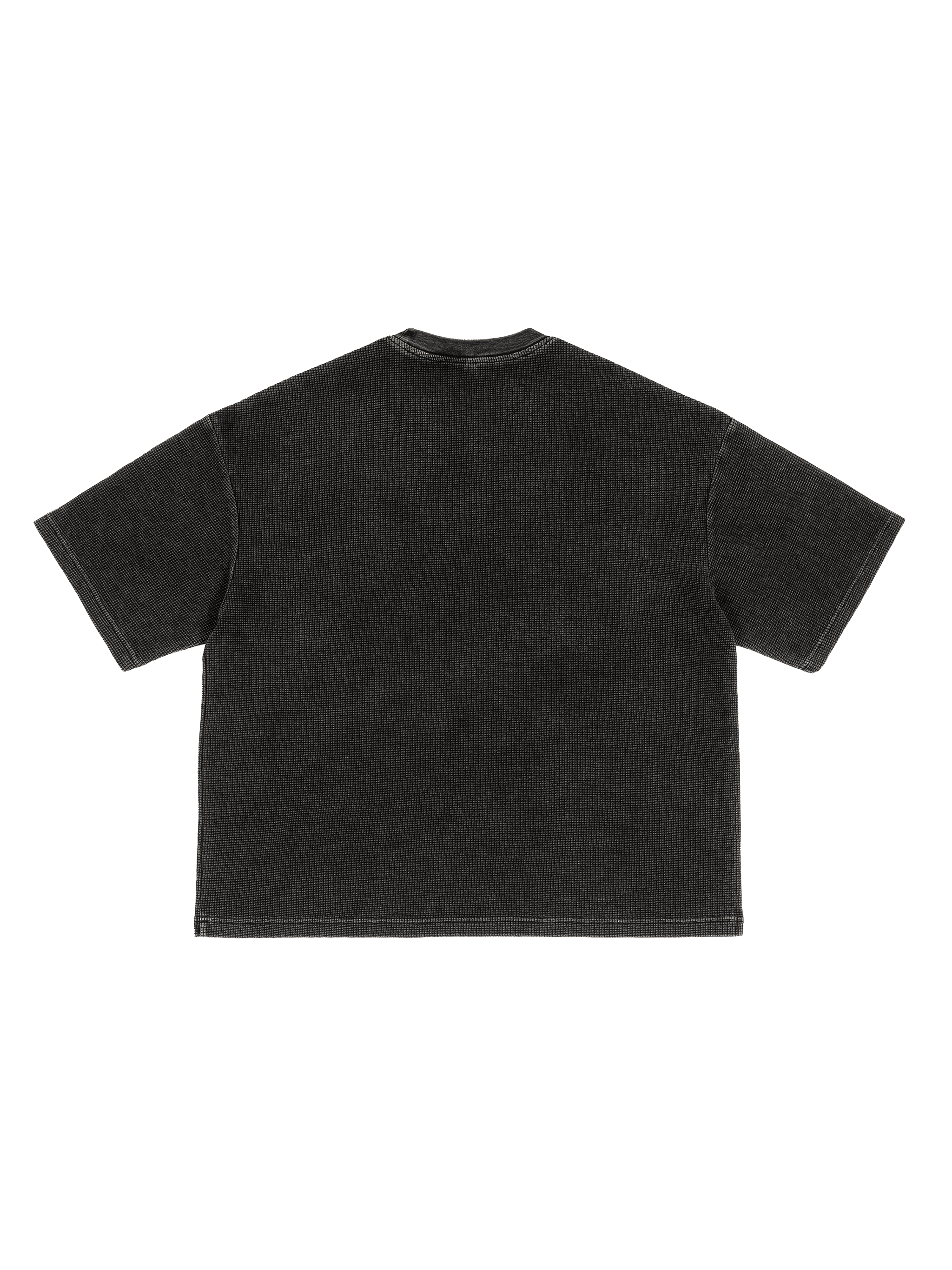 Textured Waffle Washed Boxy T-Shirt
