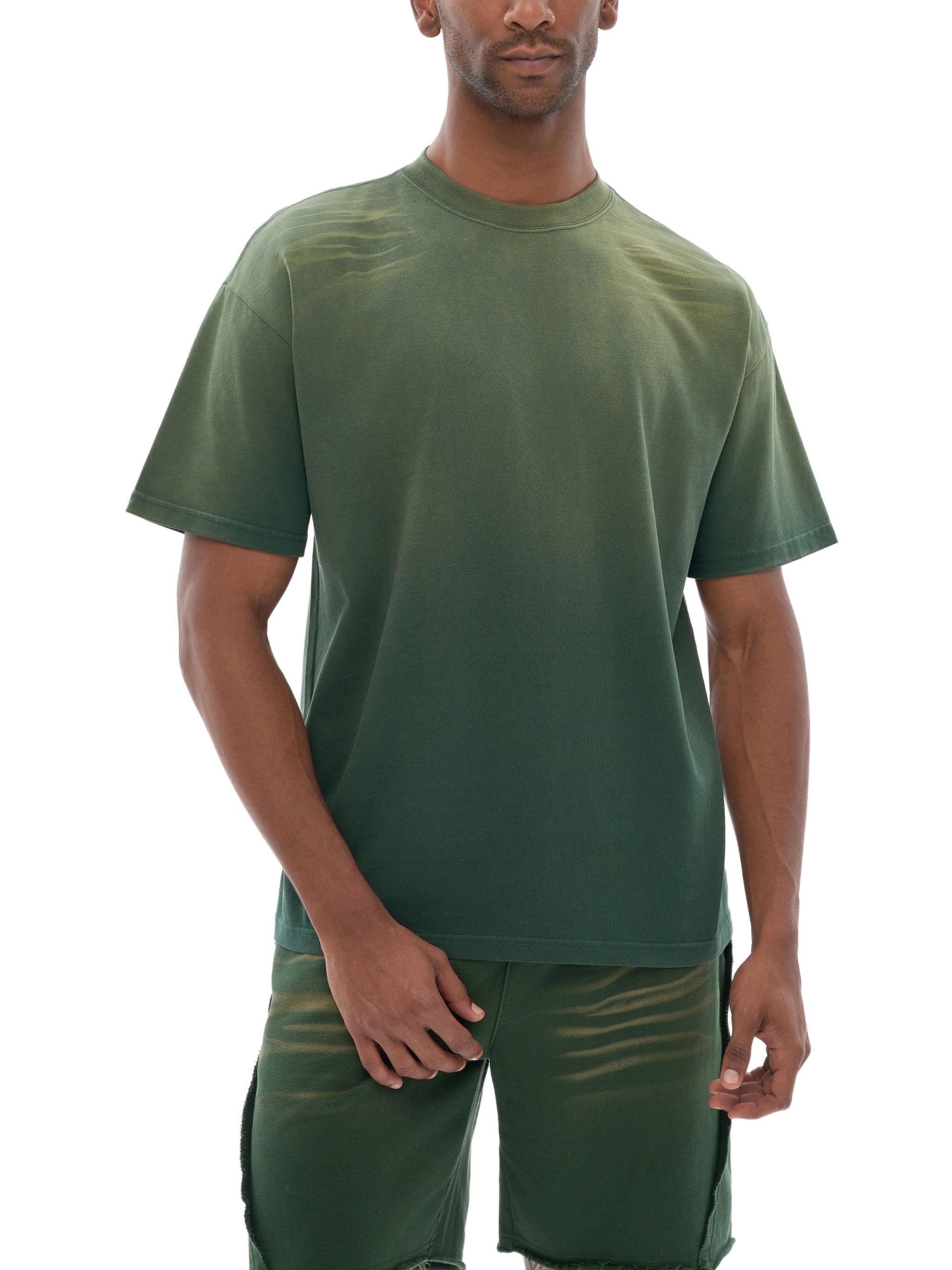 Tiger Stripe Gradient Washed T-Shirt - Men