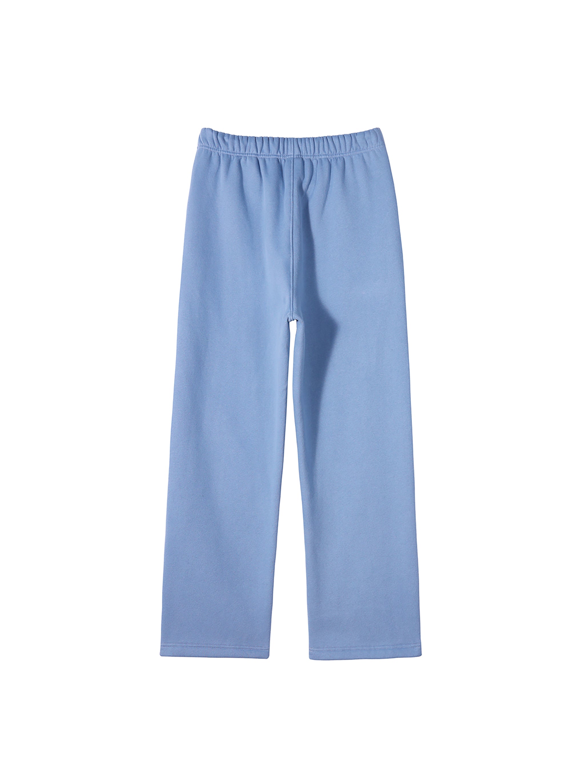 Unisex Solid Color Fleece Straight Leg Pants