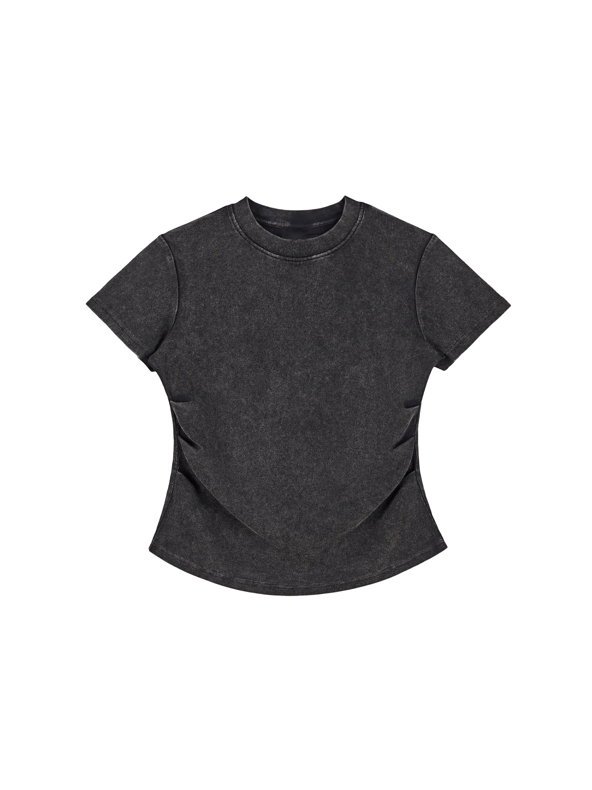 Vintage Washed Bodycon Cotton T-Shirt