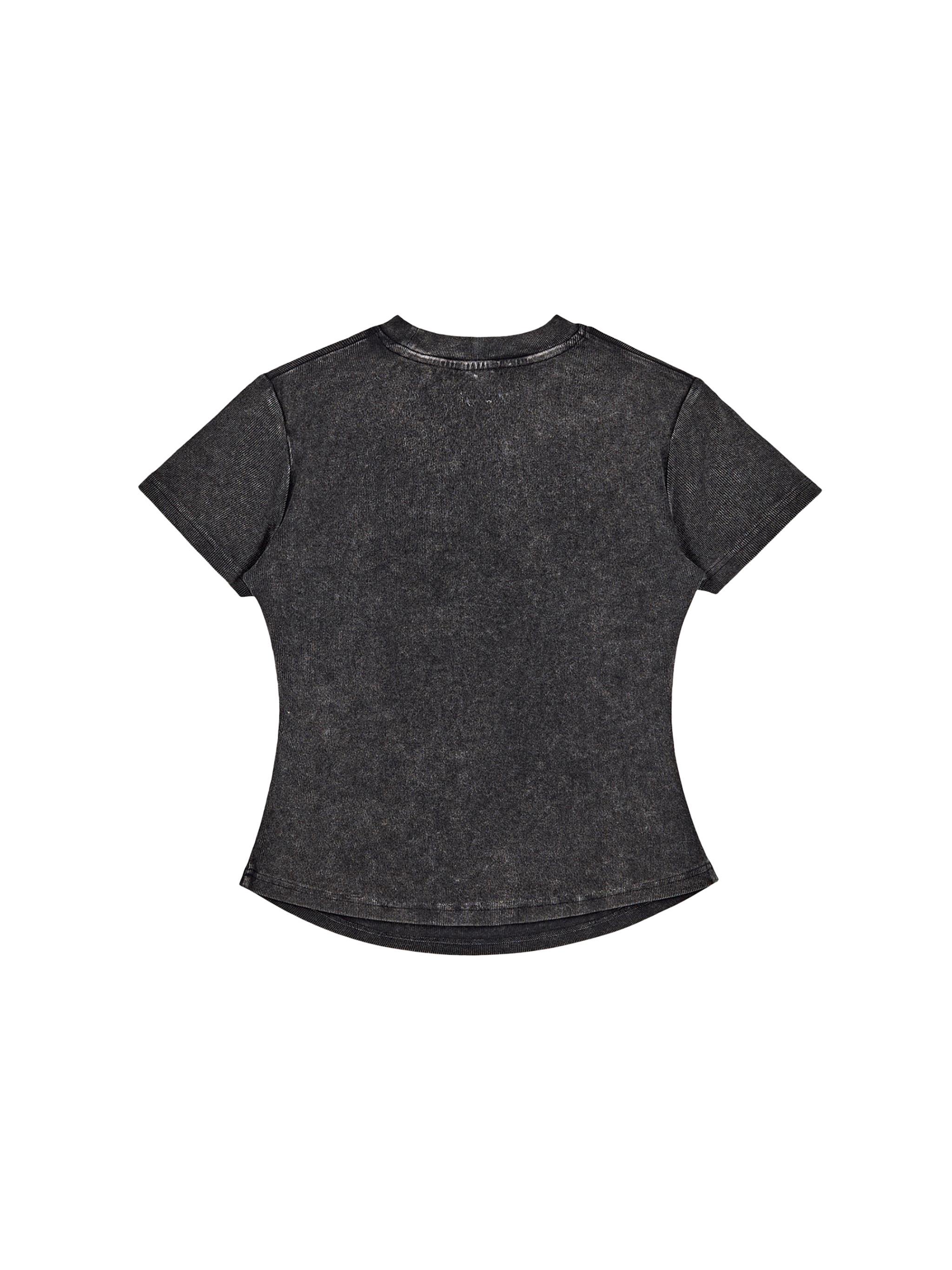 Vintage Washed Bodycon Cotton T-Shirt