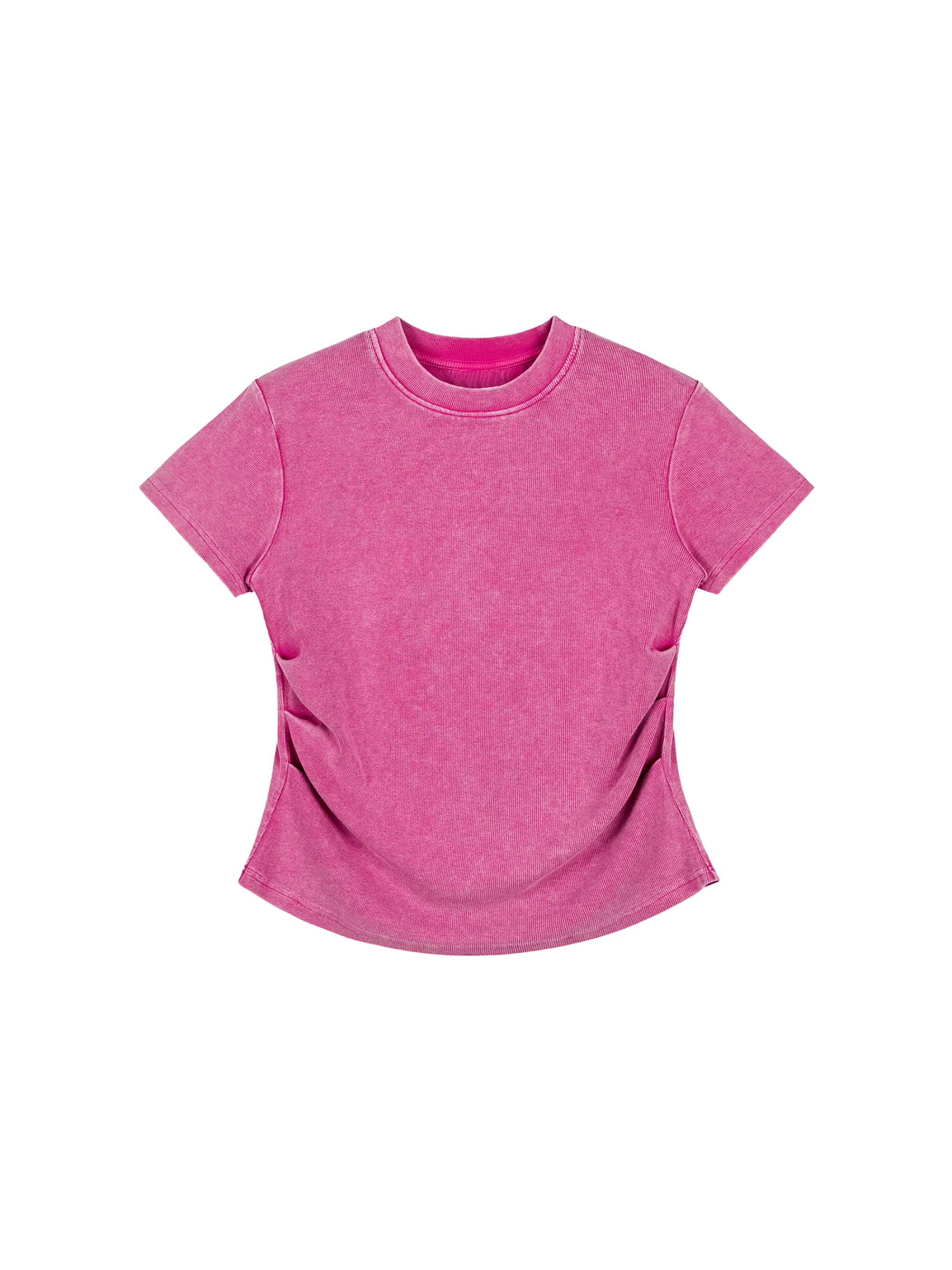 Vintage Washed Bodycon Cotton T-Shirt