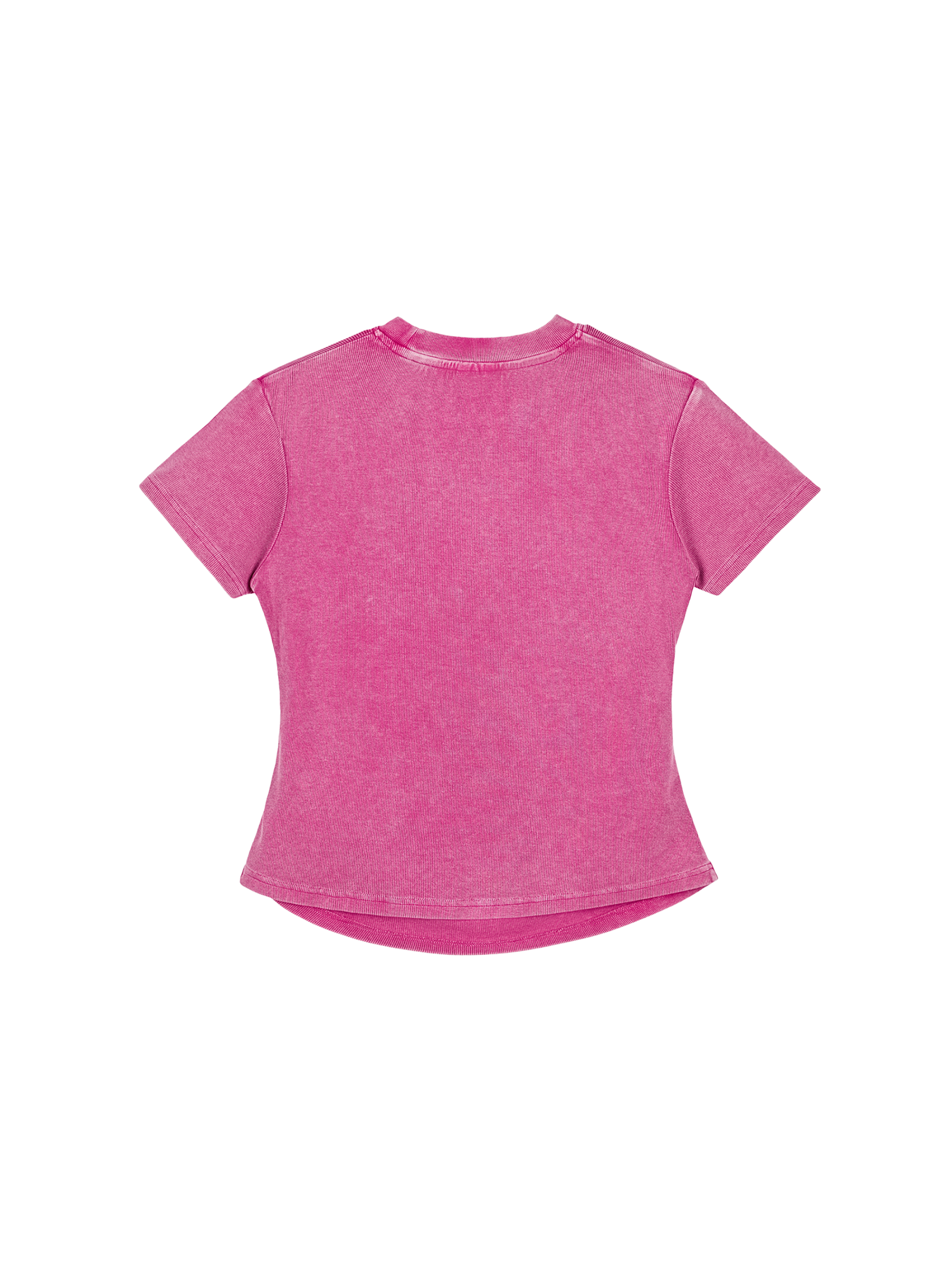 Vintage Washed Bodycon Cotton T-Shirt