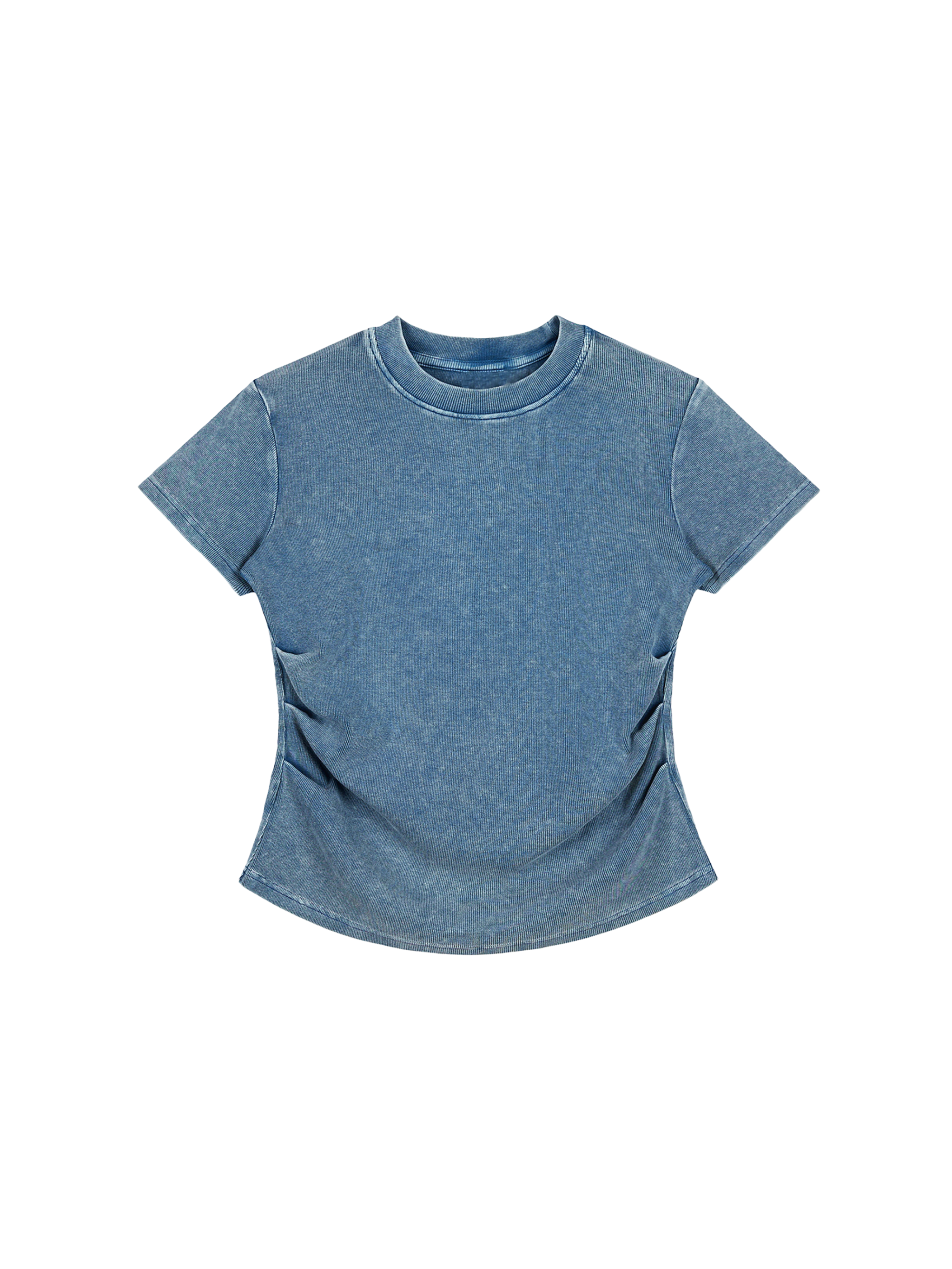 Vintage Washed Bodycon Cotton T-Shirt