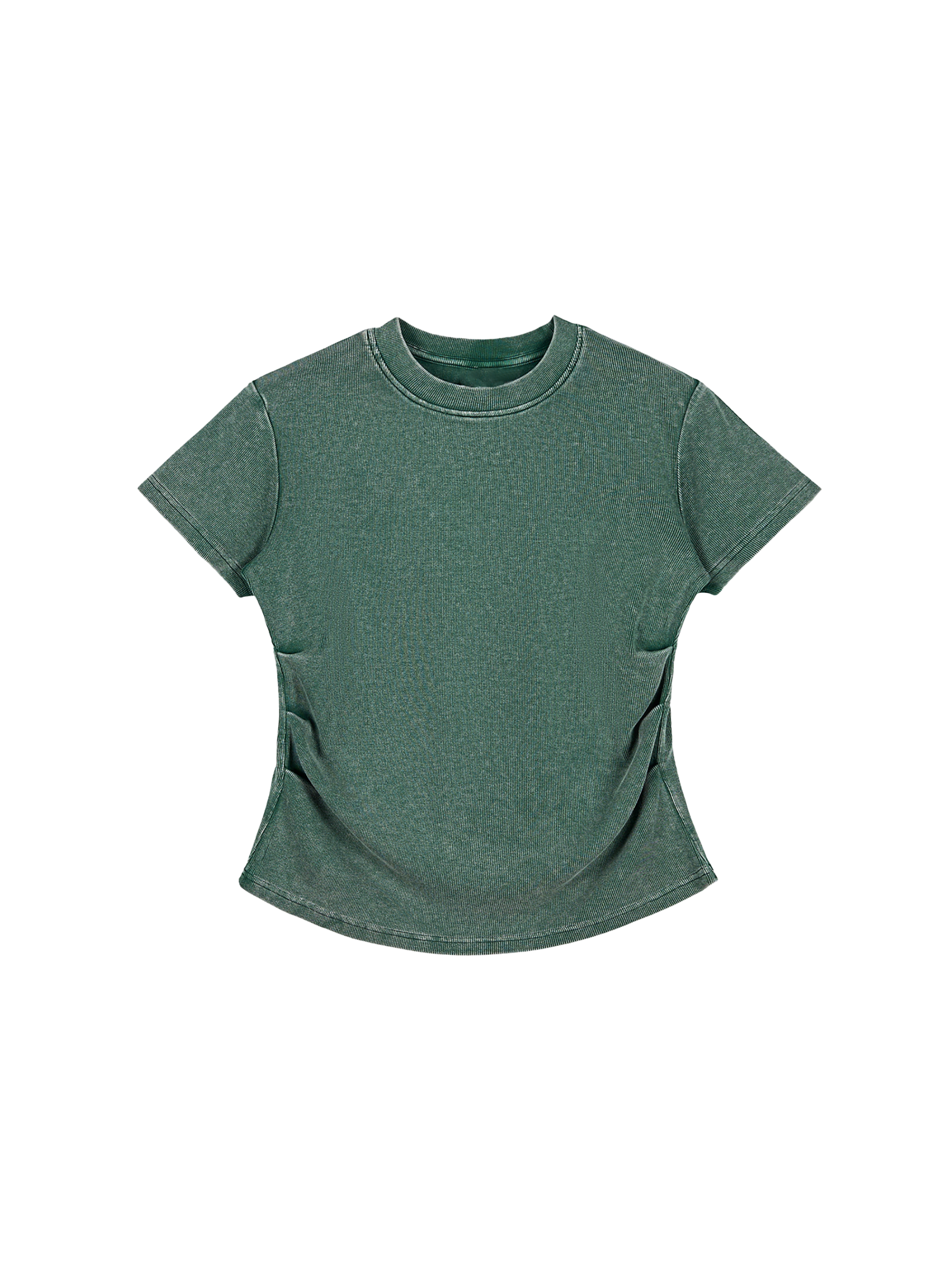 Vintage Washed Bodycon Cotton T-Shirt