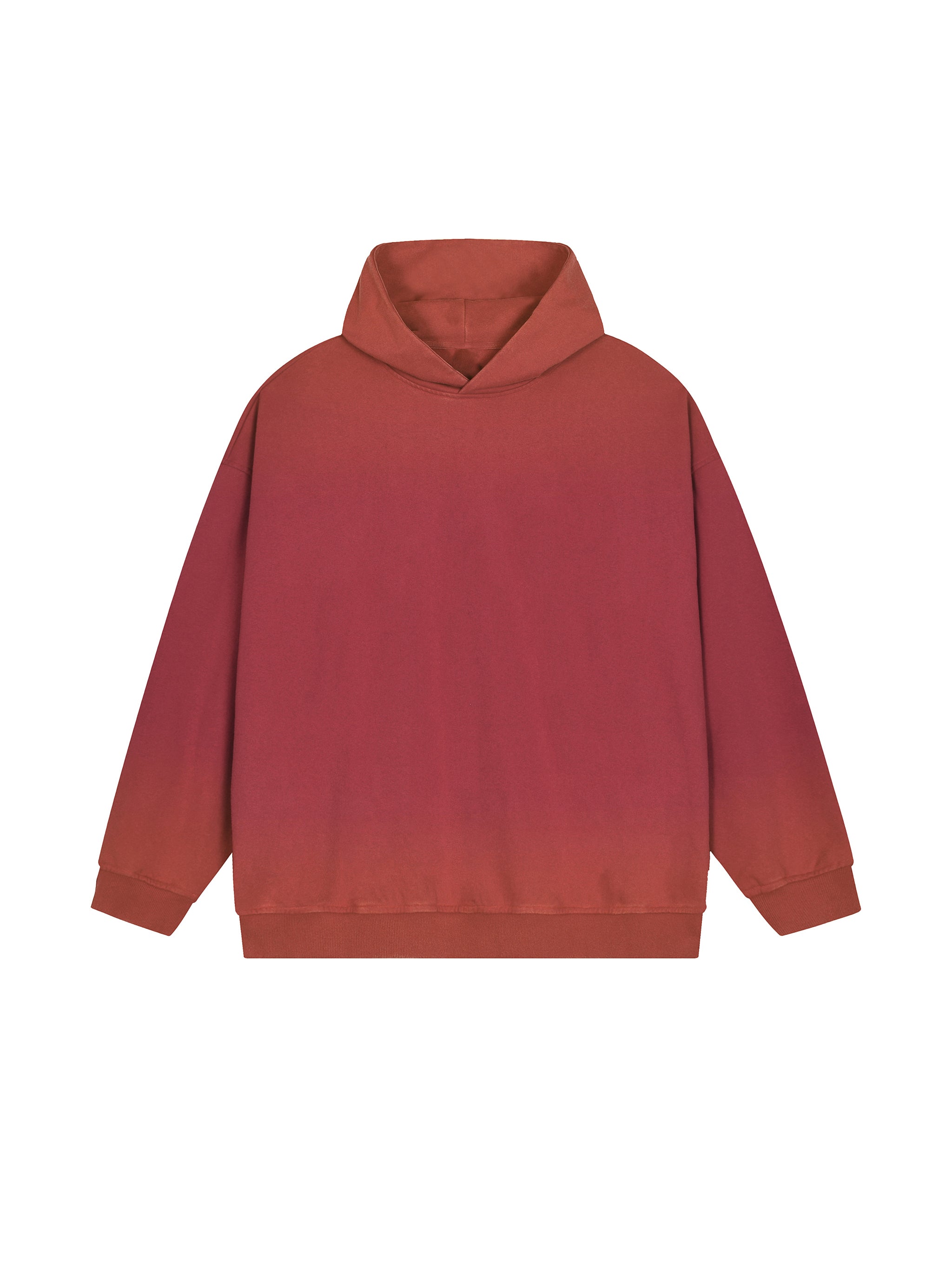 Vintage Washed Gradient Fleece Hoodie
