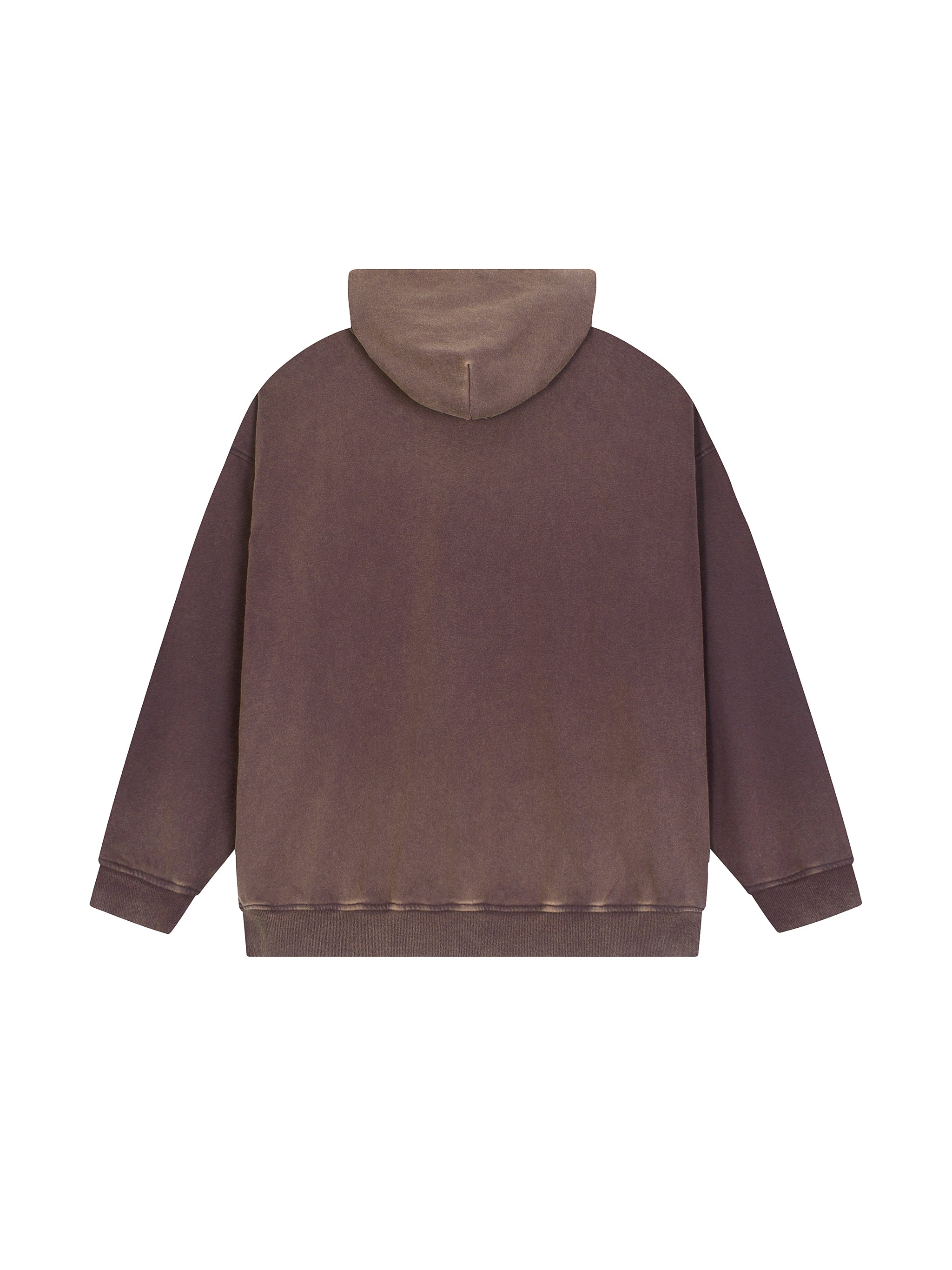 Vintage Washed Gradient Fleece Hoodie