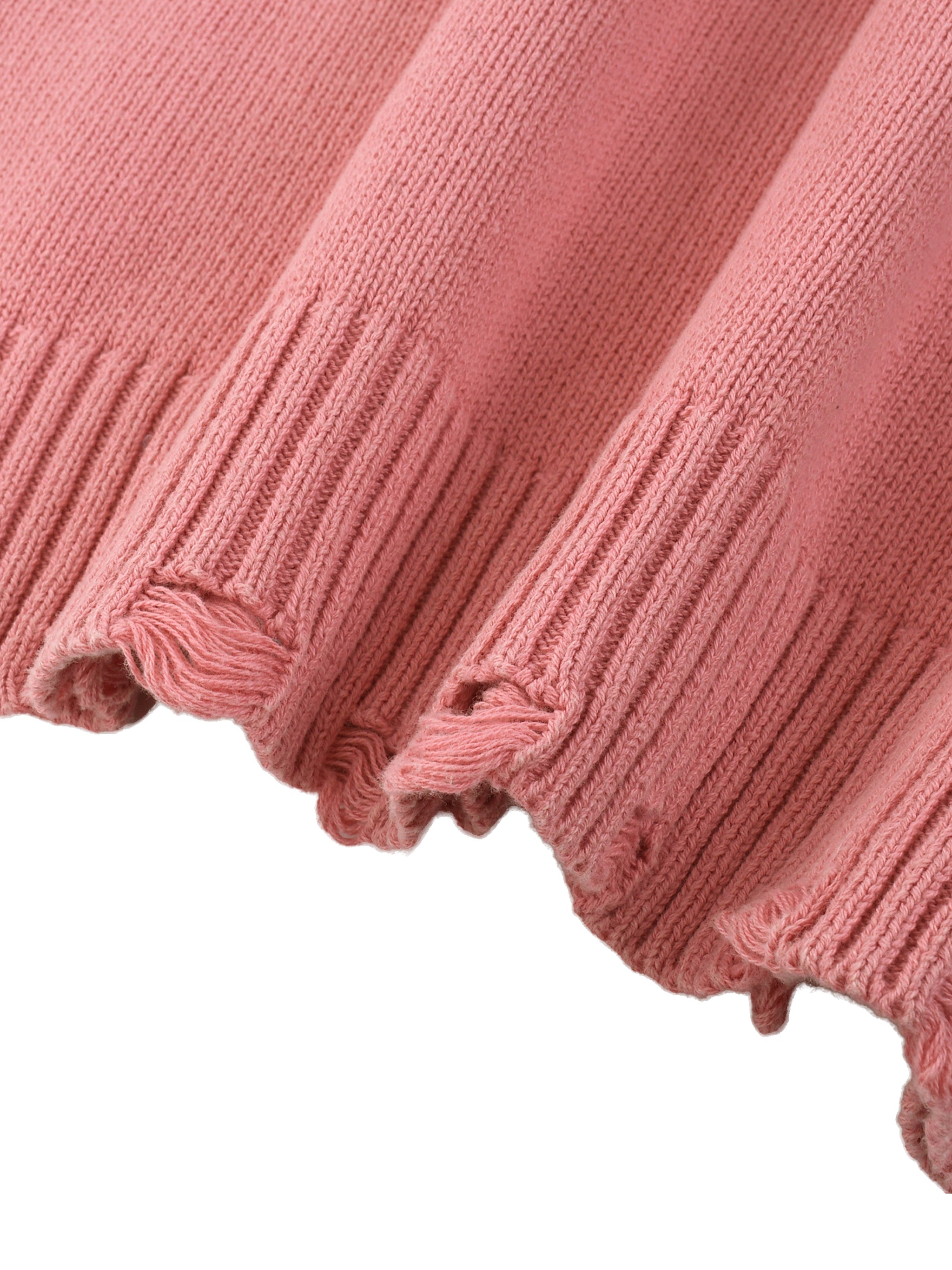 Vintage Washed Hand-Frayed Sweater