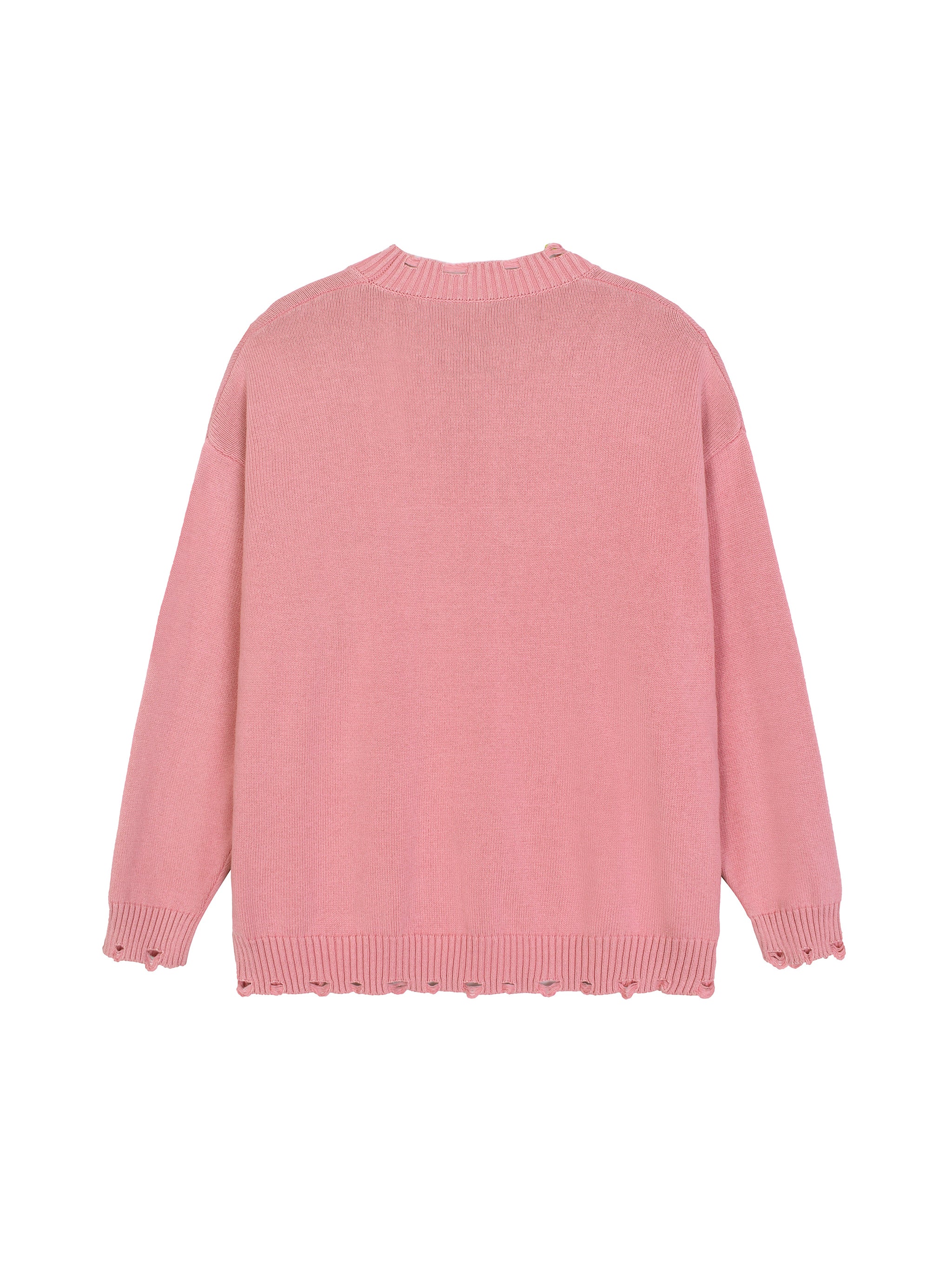 Vintage Washed Hand-Frayed Sweater