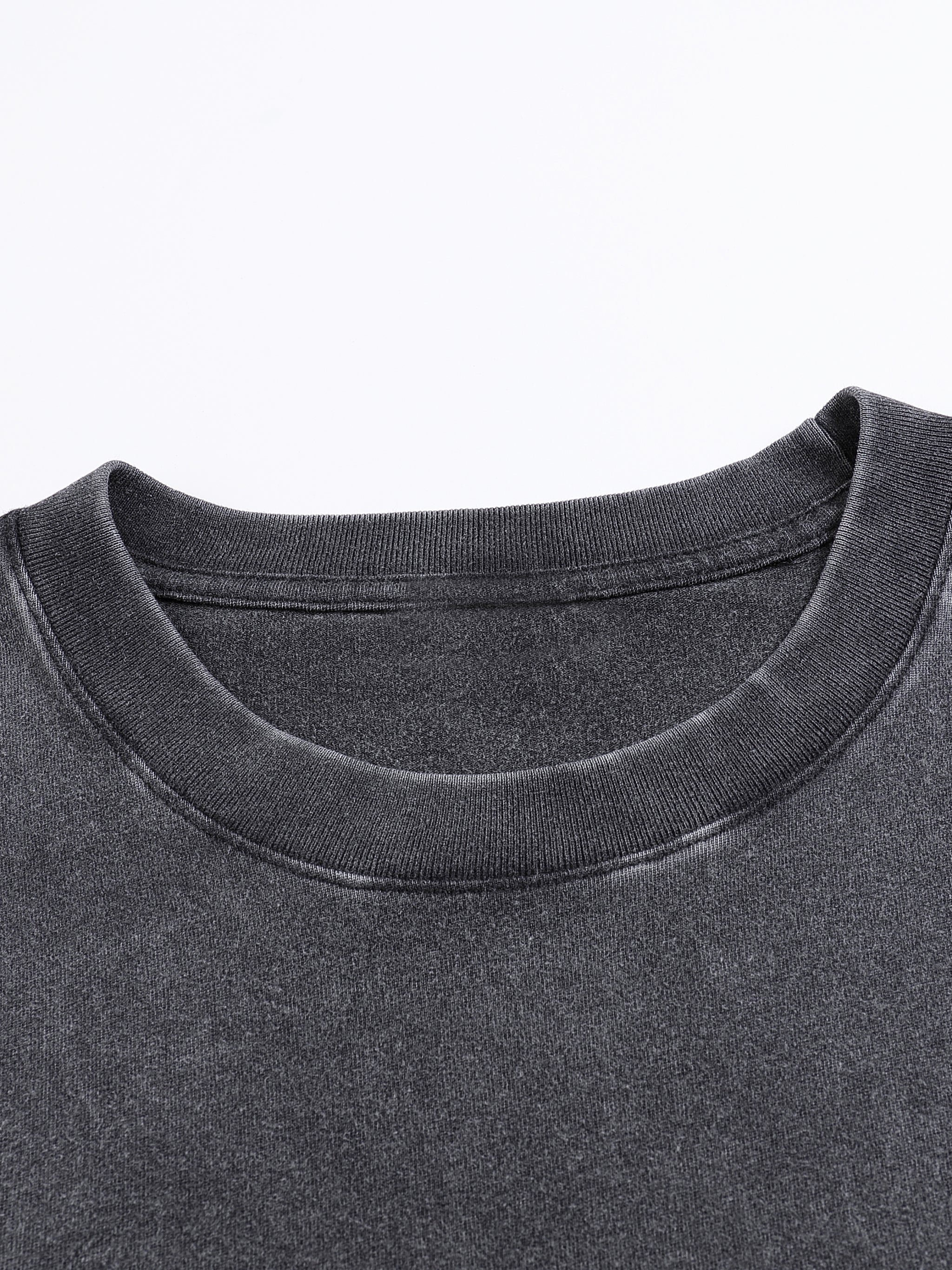 Vintage Washed Loose Fluffy T-Shirt