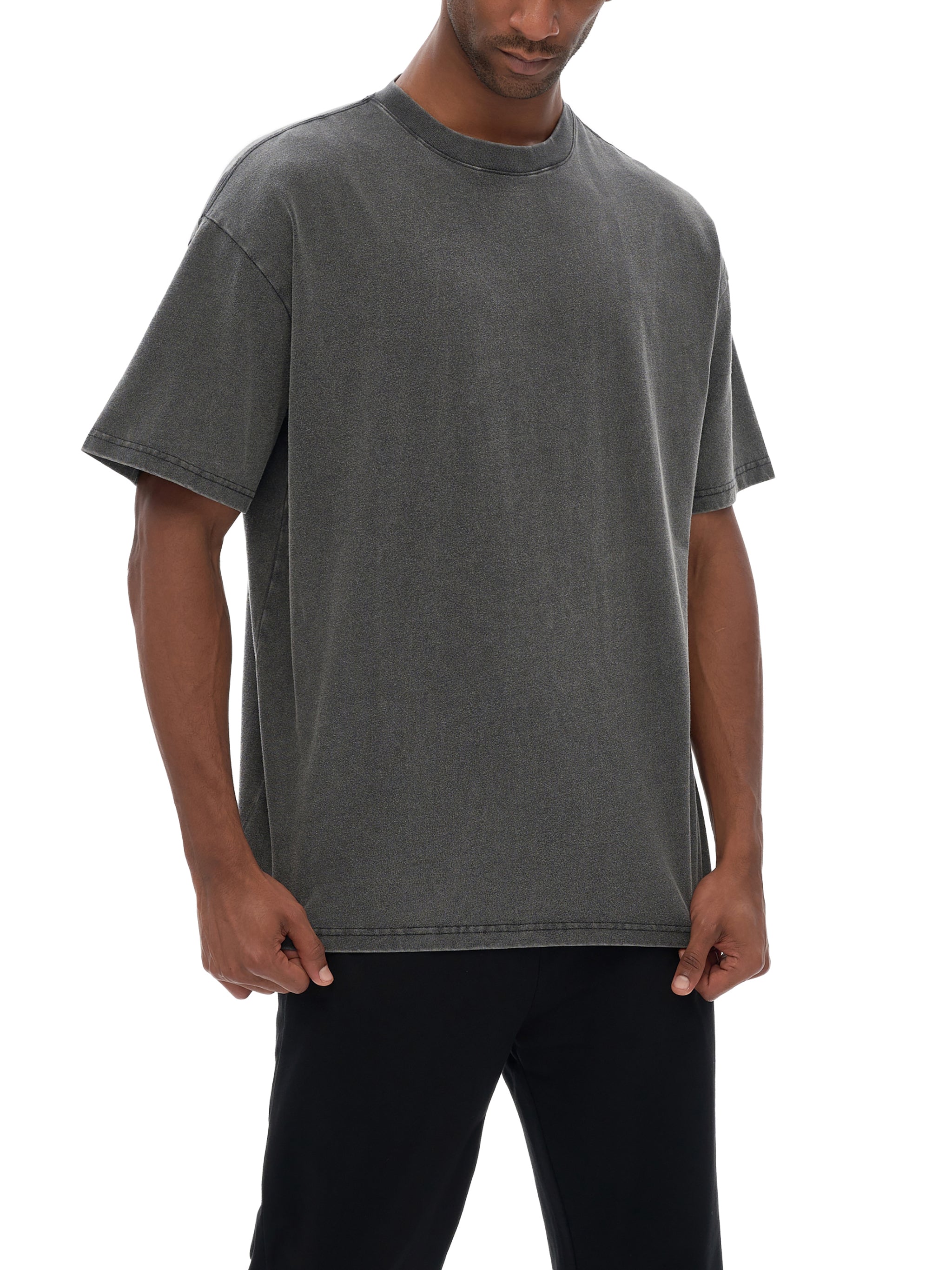 Vintage Washed Loose Fluffy T-Shirt