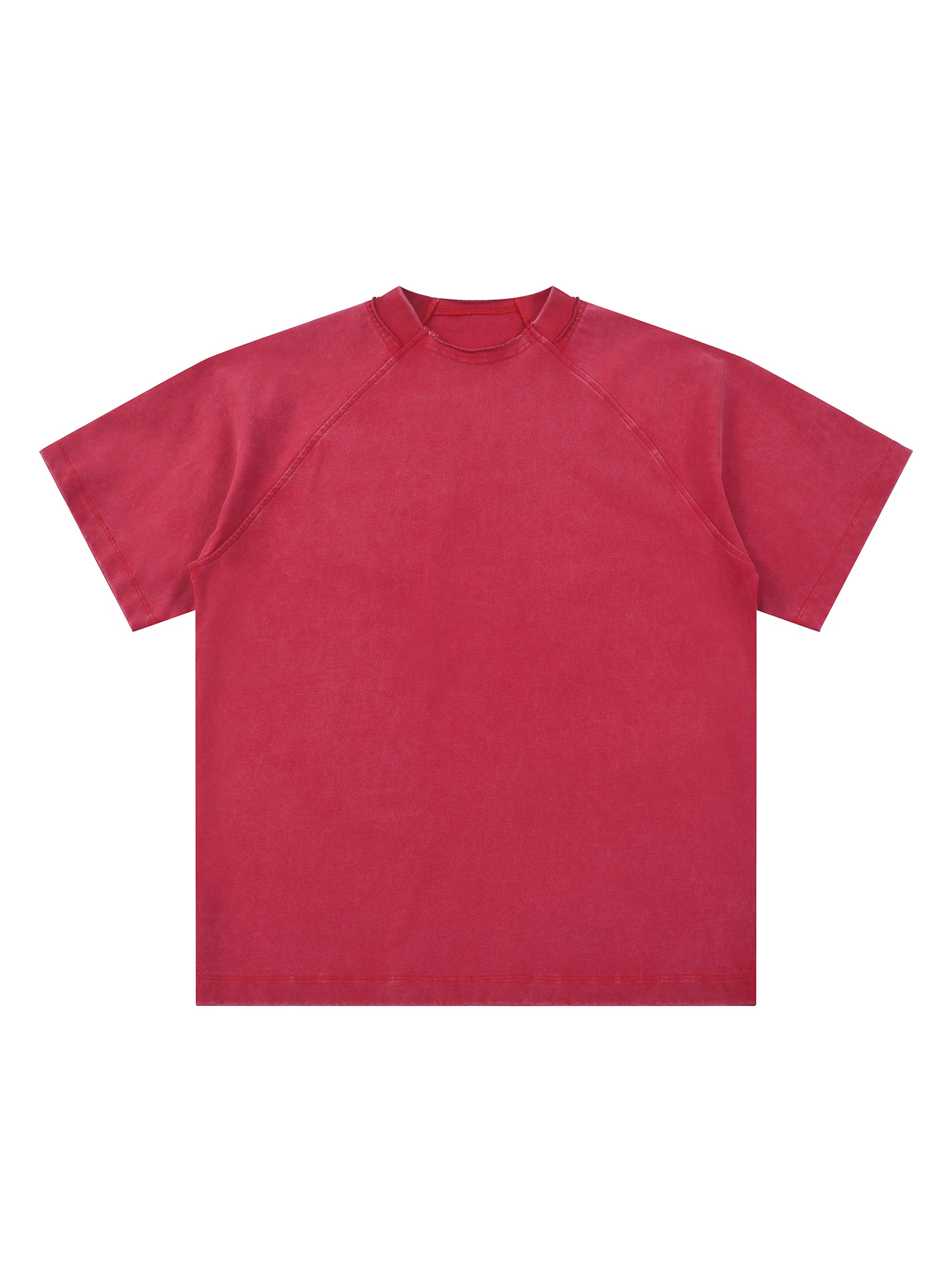 Vintage Washed Raglan Cotton T-Shirt