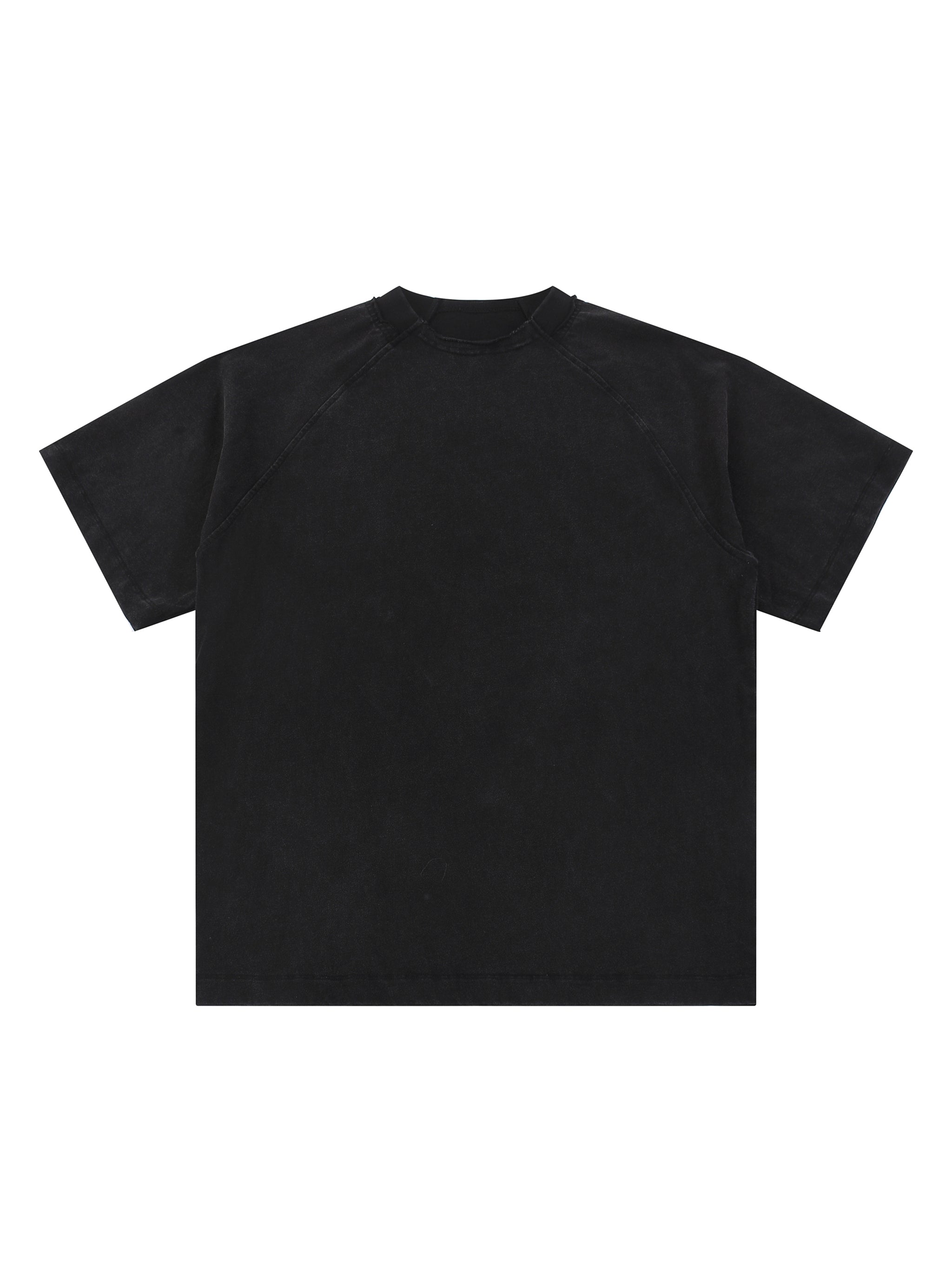 Vintage Washed Raglan Cotton T-Shirt