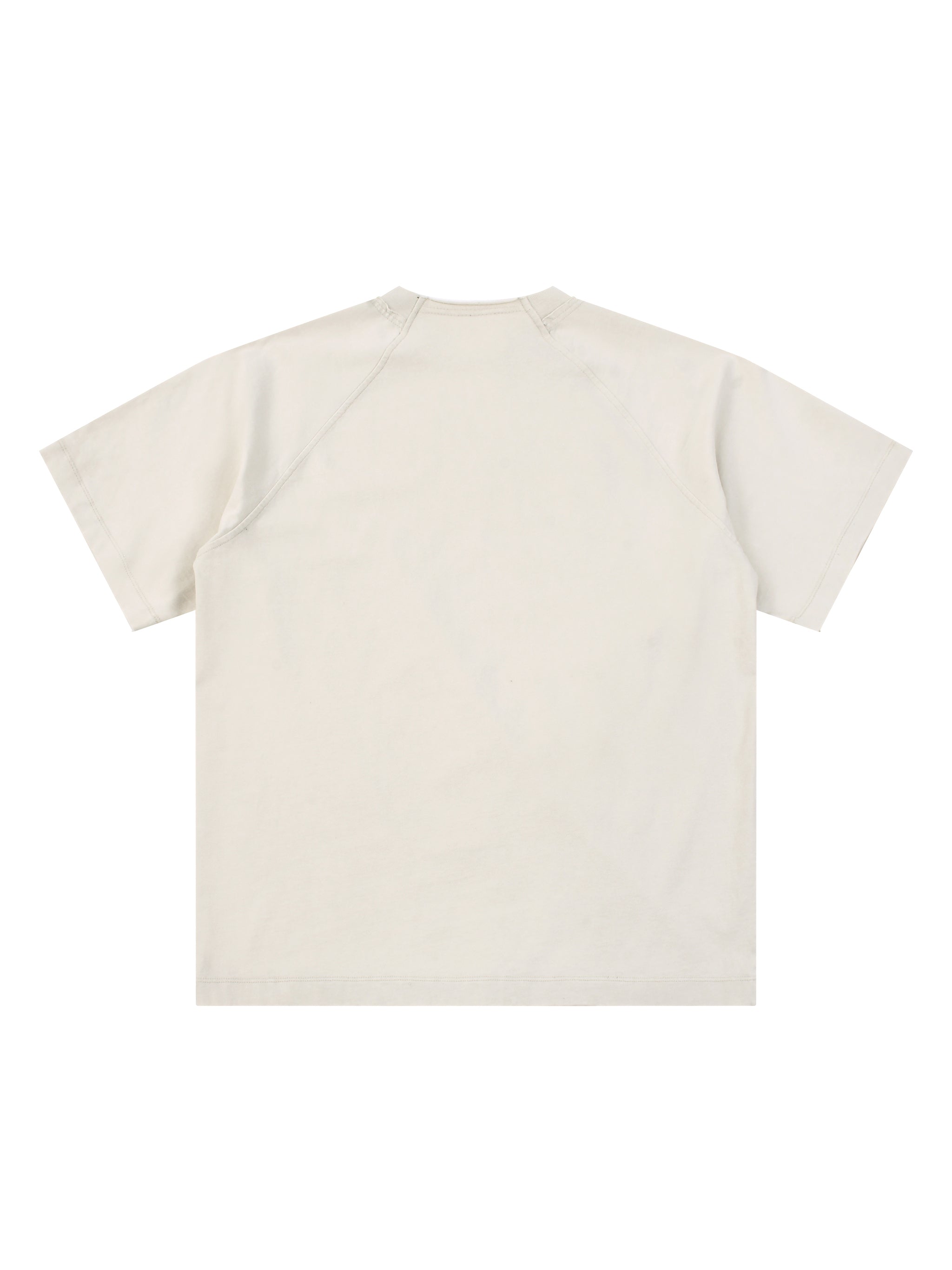 Vintage Washed Raglan Cotton T-Shirt