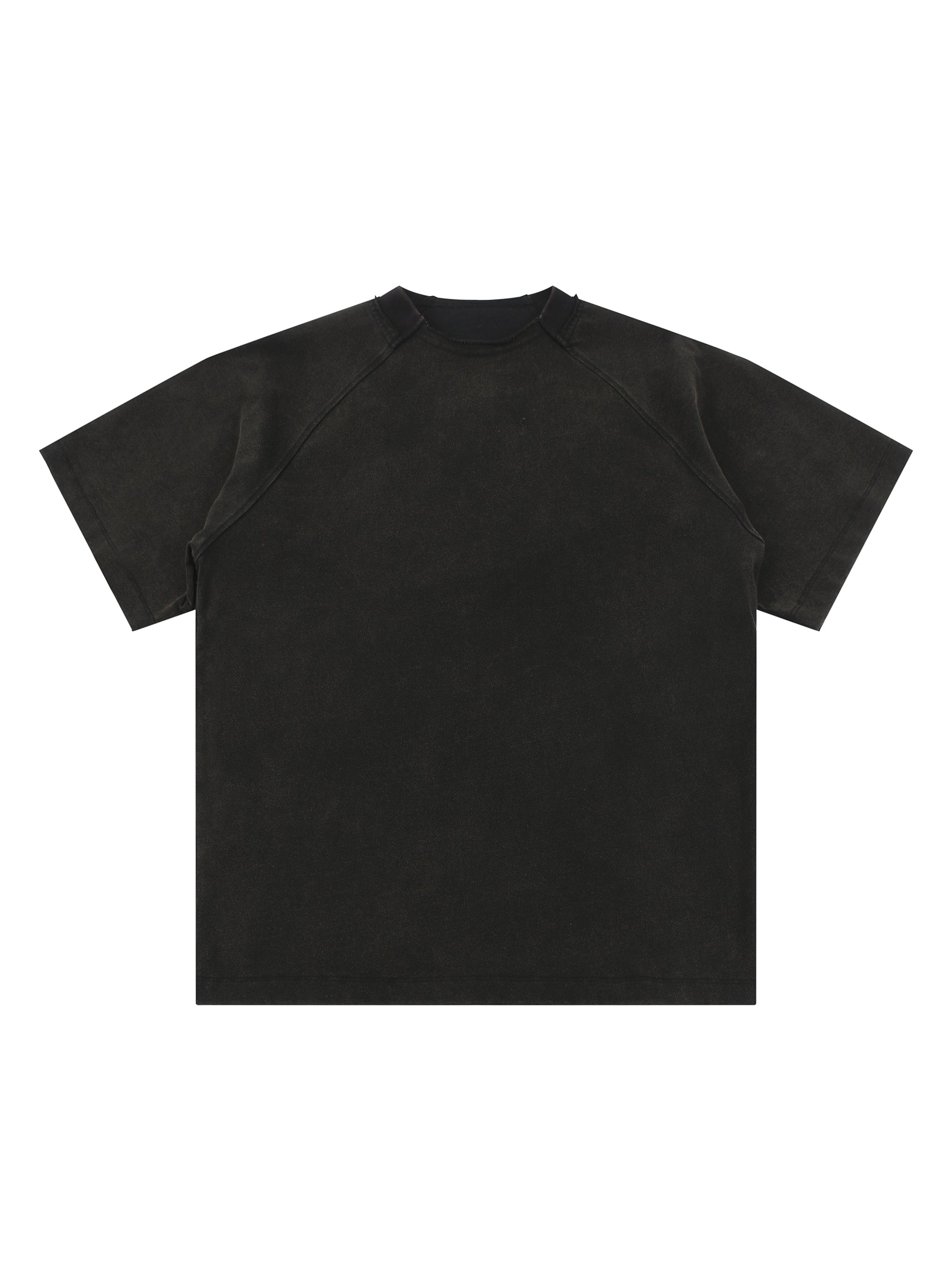 Vintage Washed Raglan Cotton T-Shirt