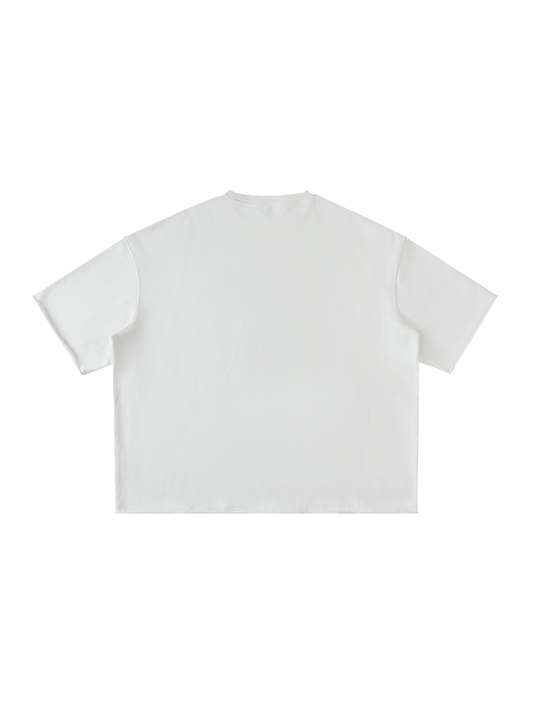 Washed Rolled Hem Half Sleeve T-Shirt