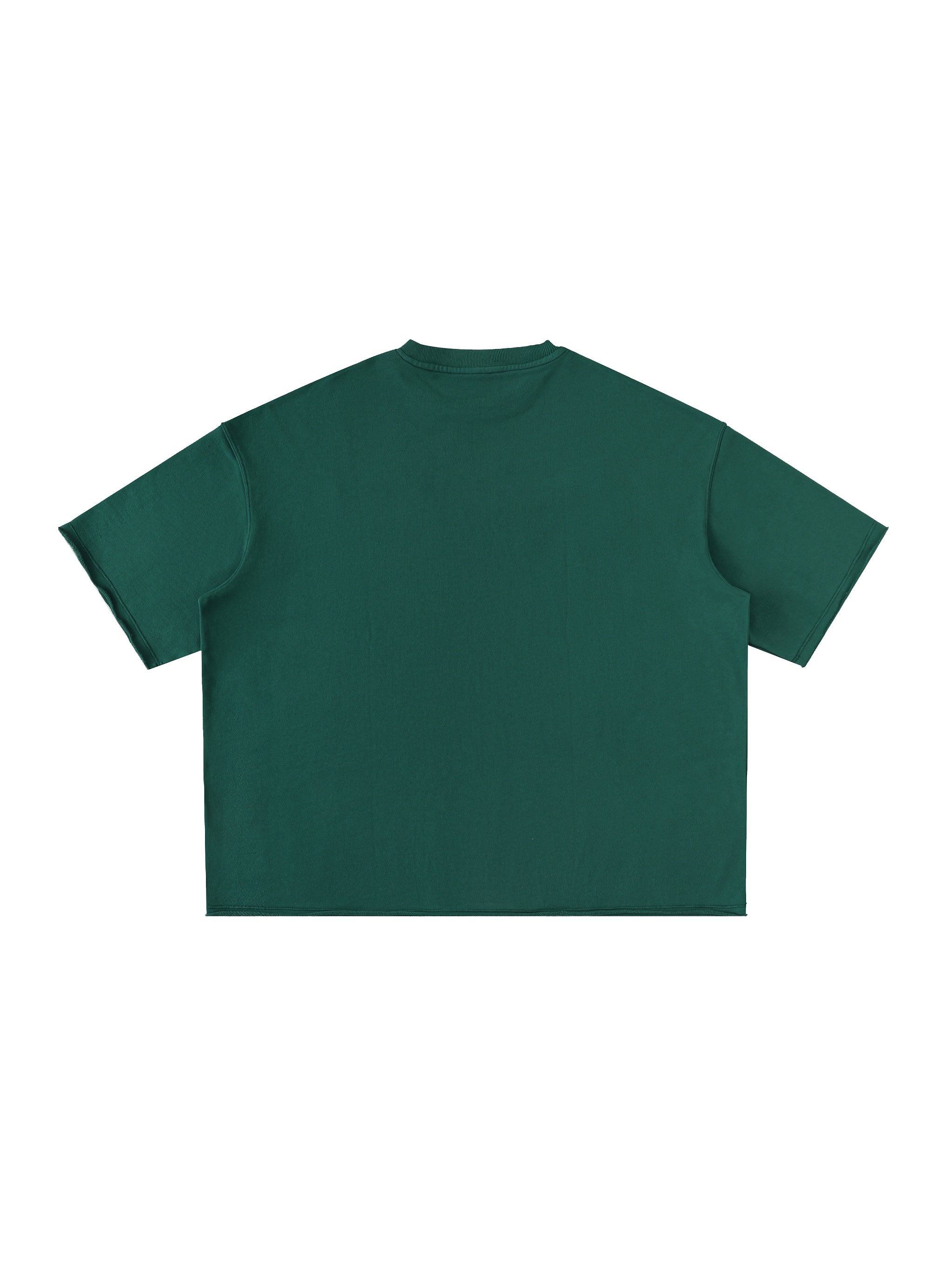 Washed Rolled Hem Half Sleeve T-Shirt