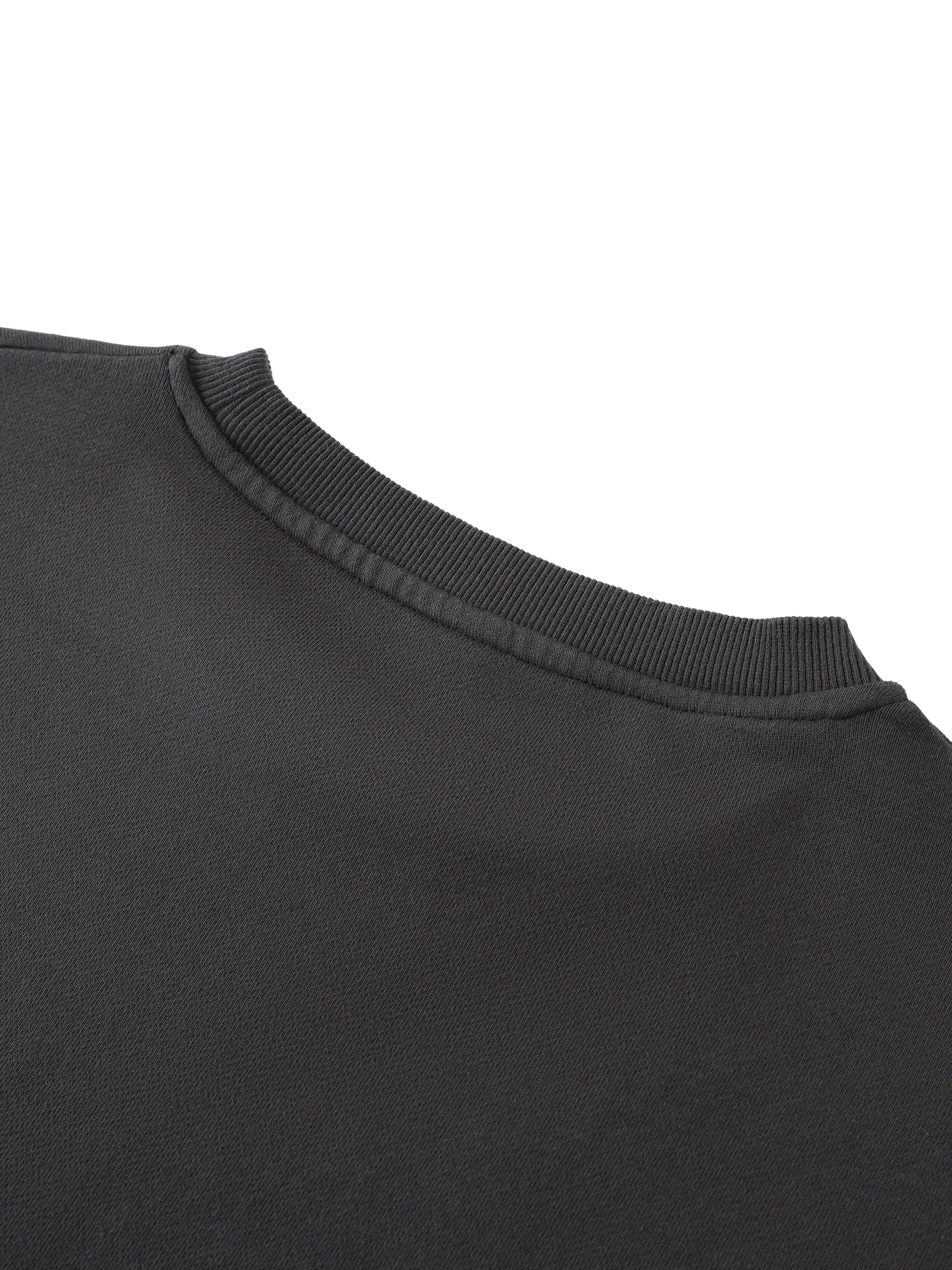 Washed Rolled Hem Half Sleeve T-Shirt