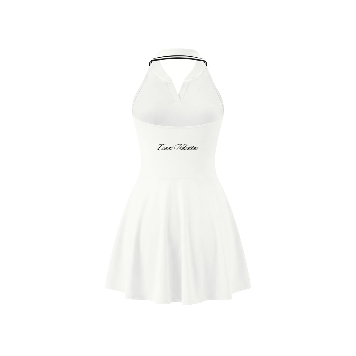 Women's Collared Halter A-Line Tennis Dress