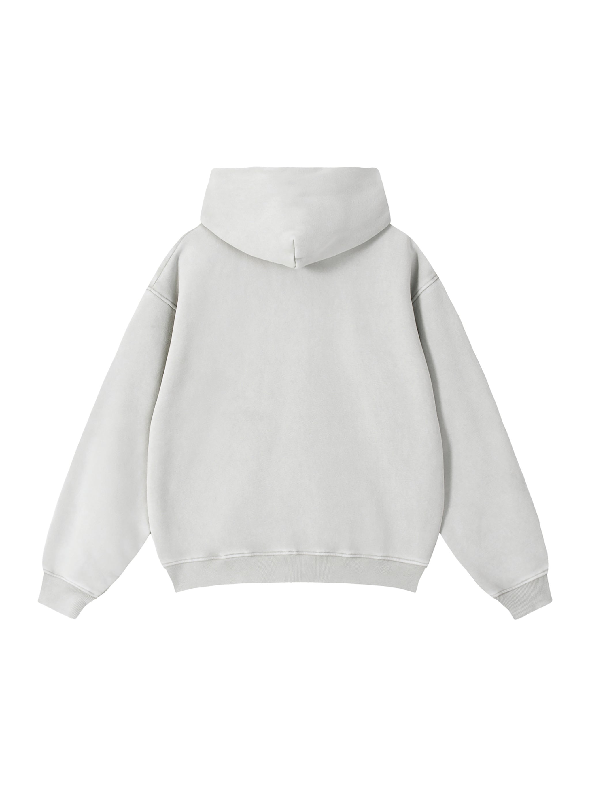 Zip-Through Boxy Fleece Hoodie