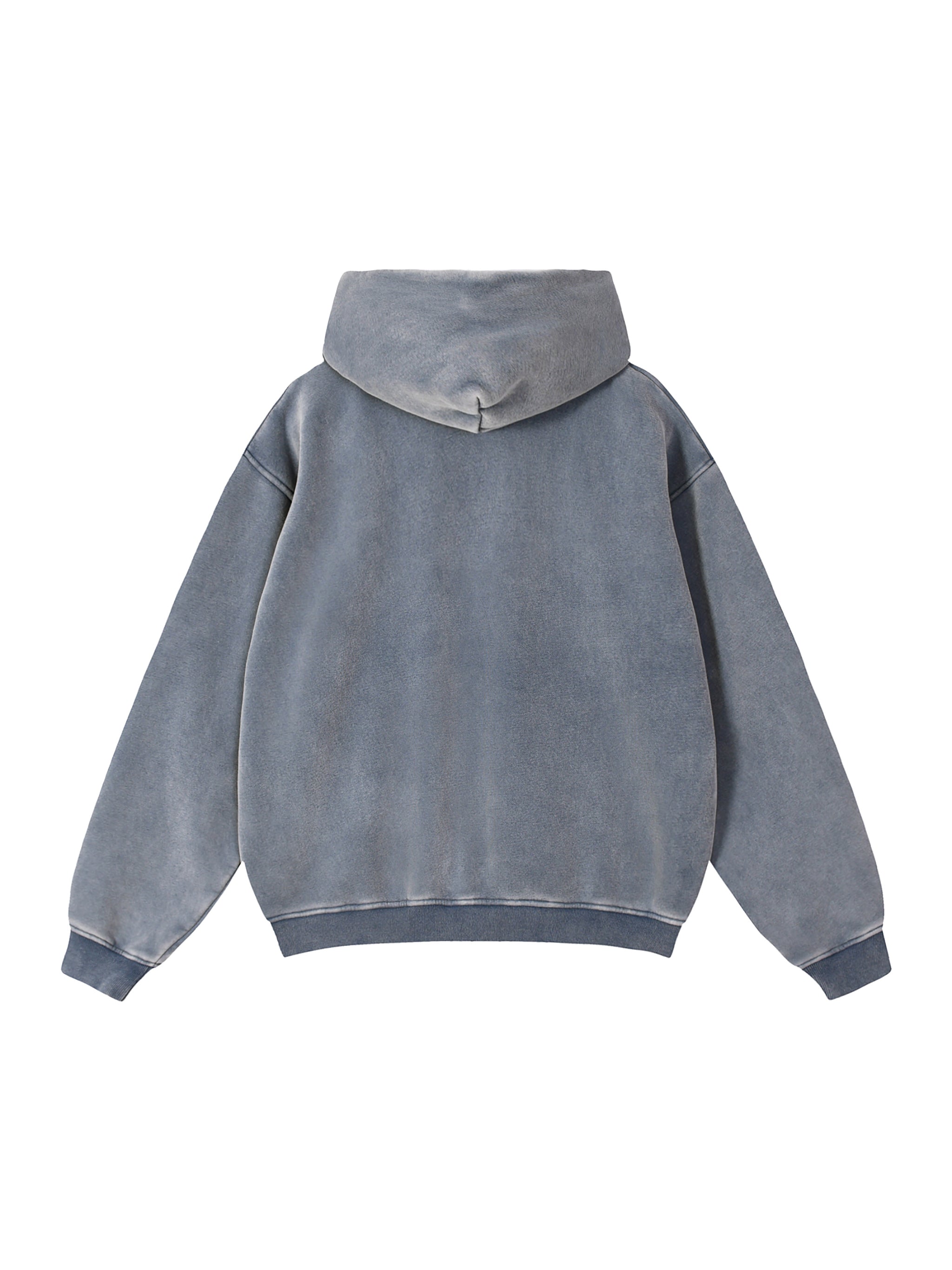 Zip-Through Boxy Fleece Hoodie