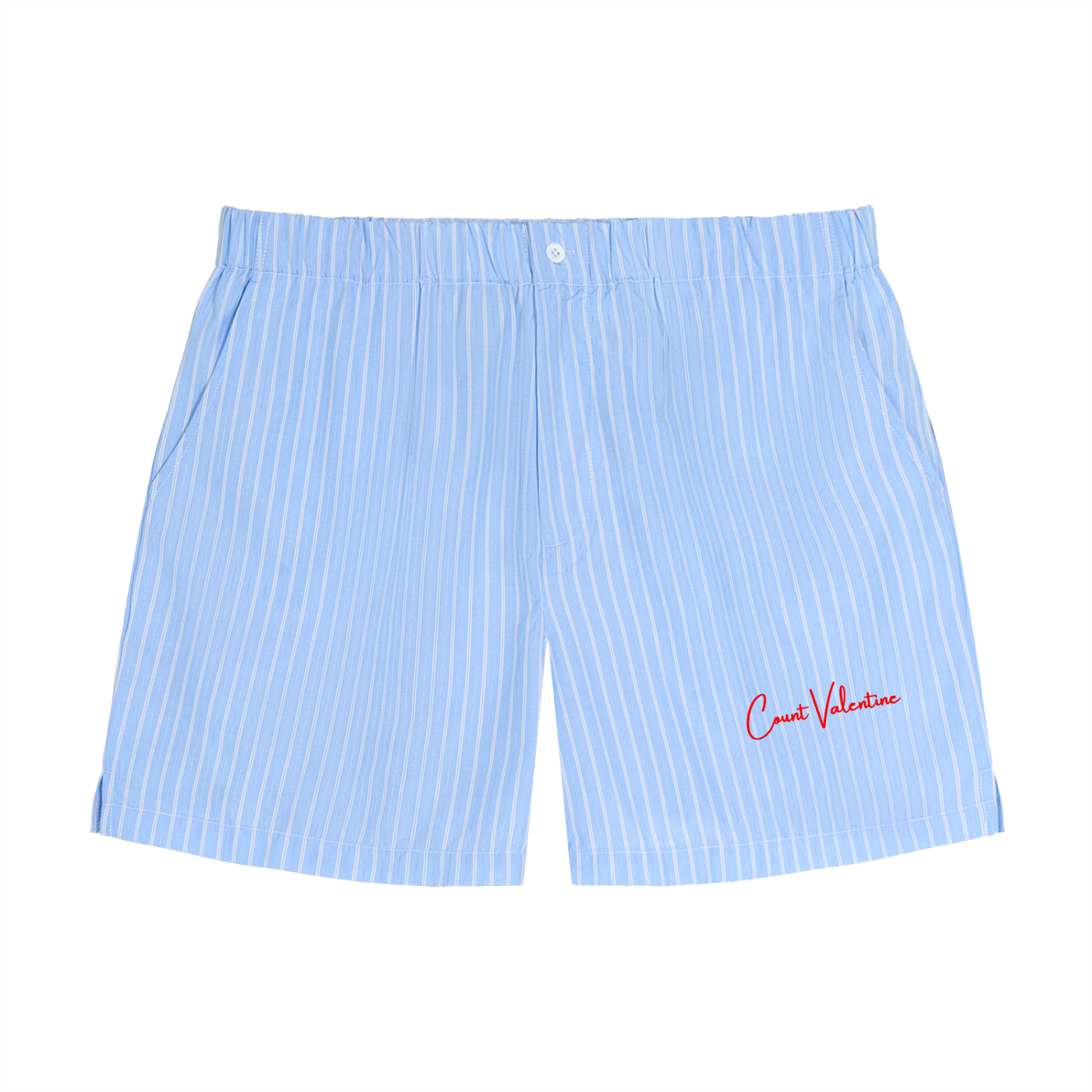 Striped Elastic Waist Shorts