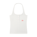 Women's Ribbed Henley Tank Top